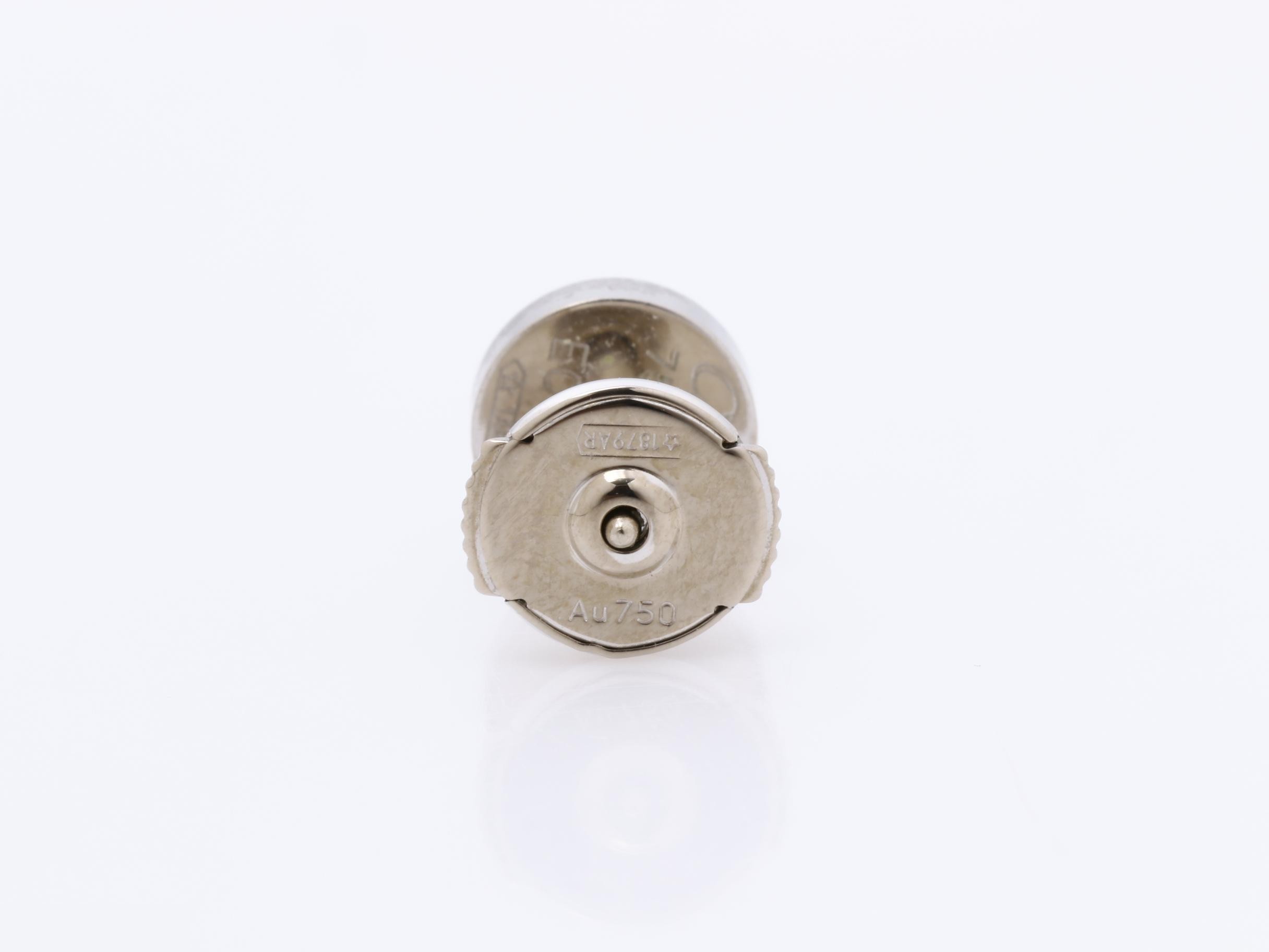 Love Earrings, Screw Type, 750WG, 1.6g — view 4