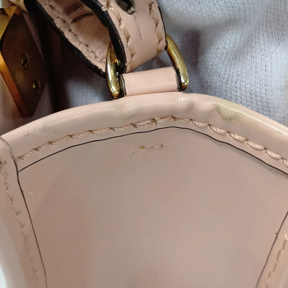Sunshine Shopper Small 8BS051 Leather 2-Way Handbag Pink — view 10