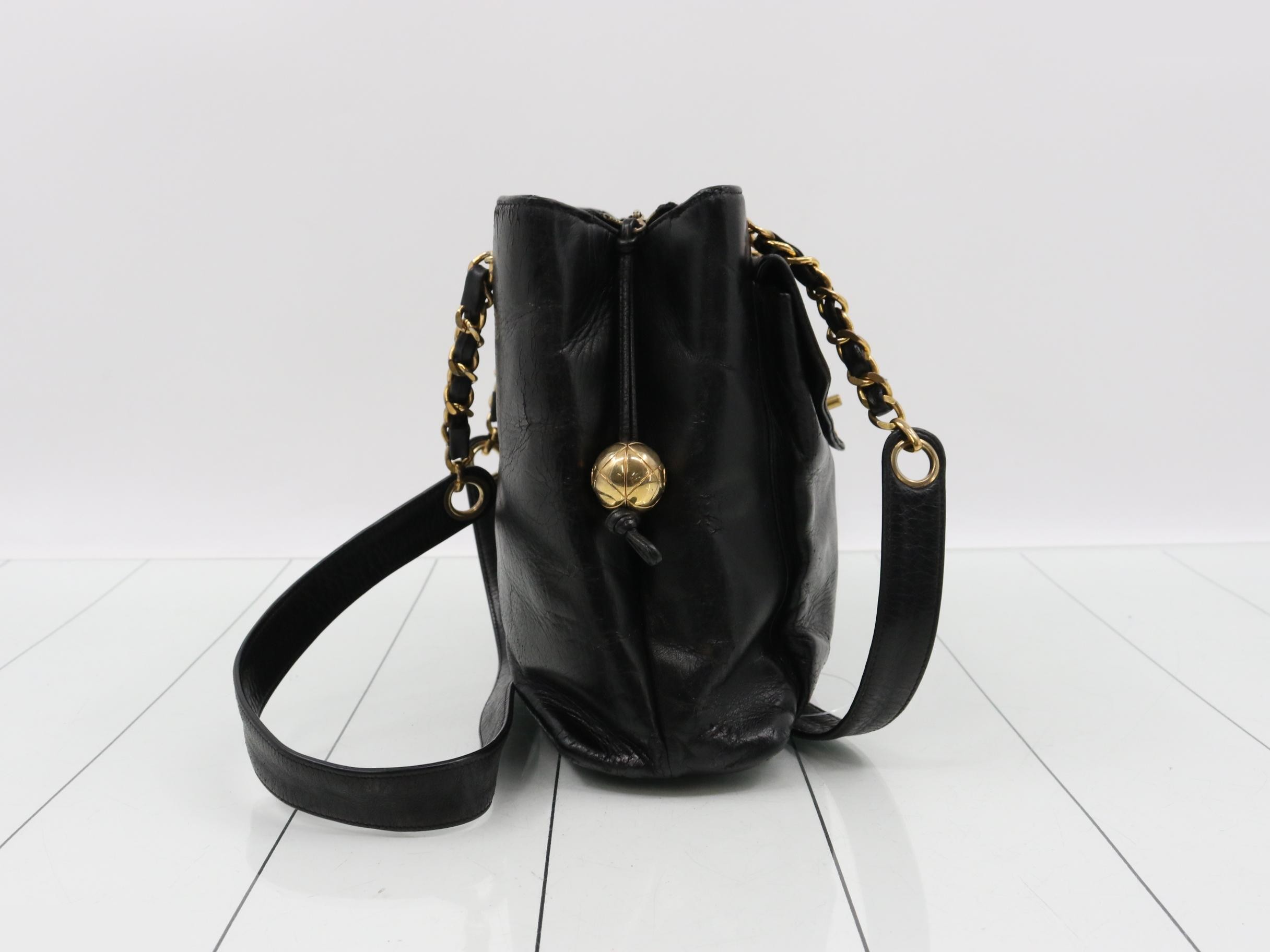 Lambskin Chain Shoulder Bag — view 4