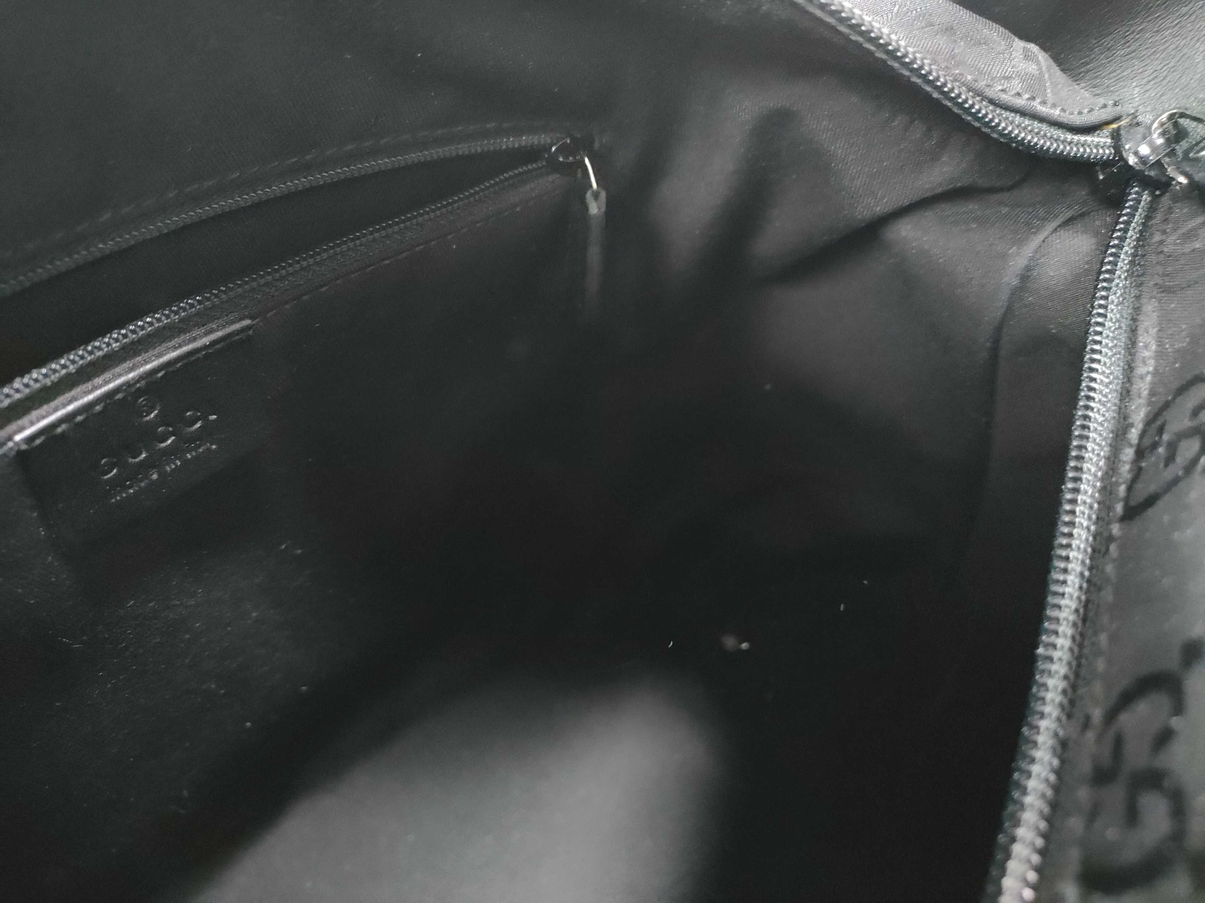 GG Canvas Tote Bag, Black, 101292 Tote Bag — view 12
