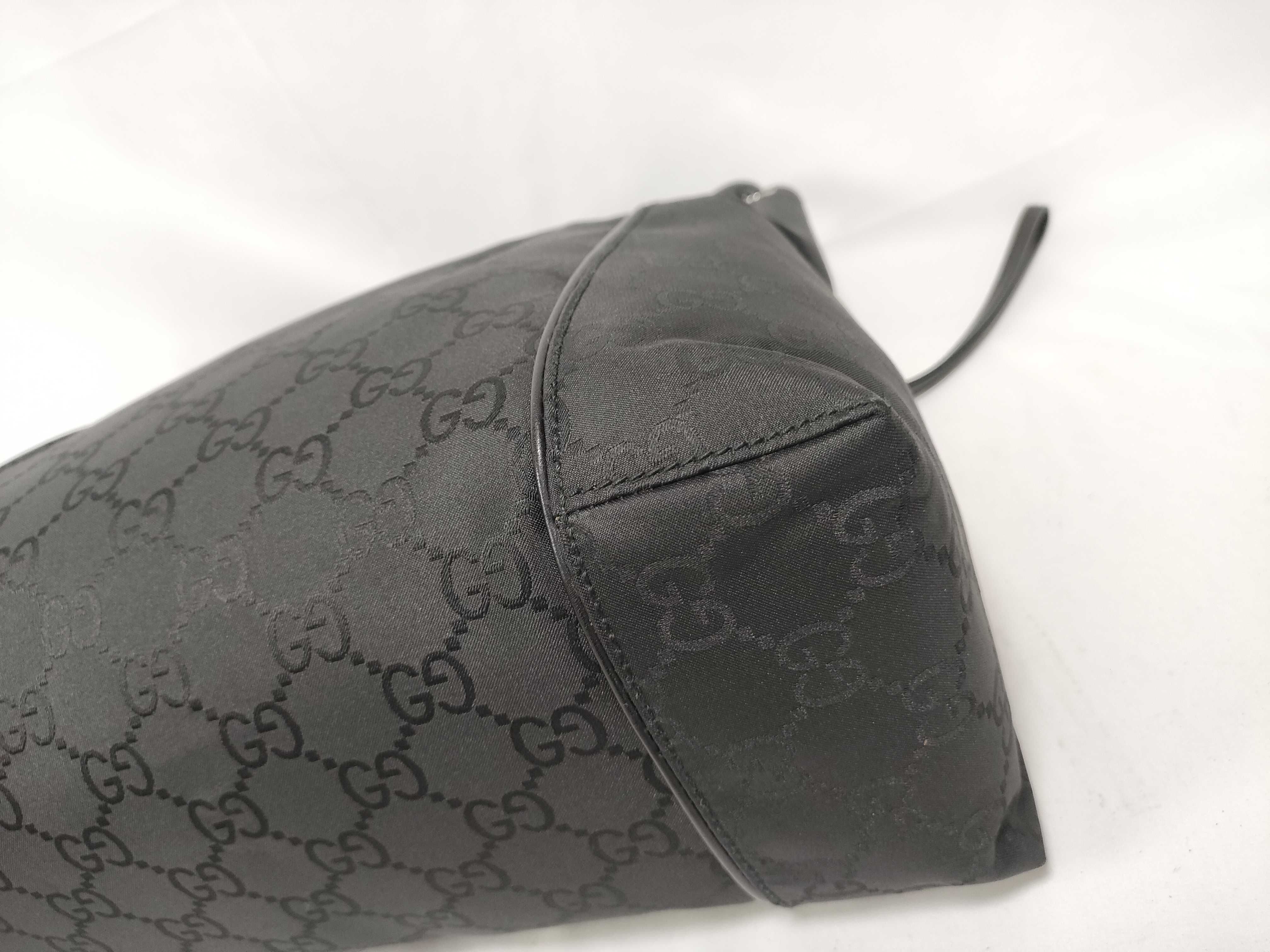 GG Canvas Tote Bag, Black, 101292 Tote Bag — view 4