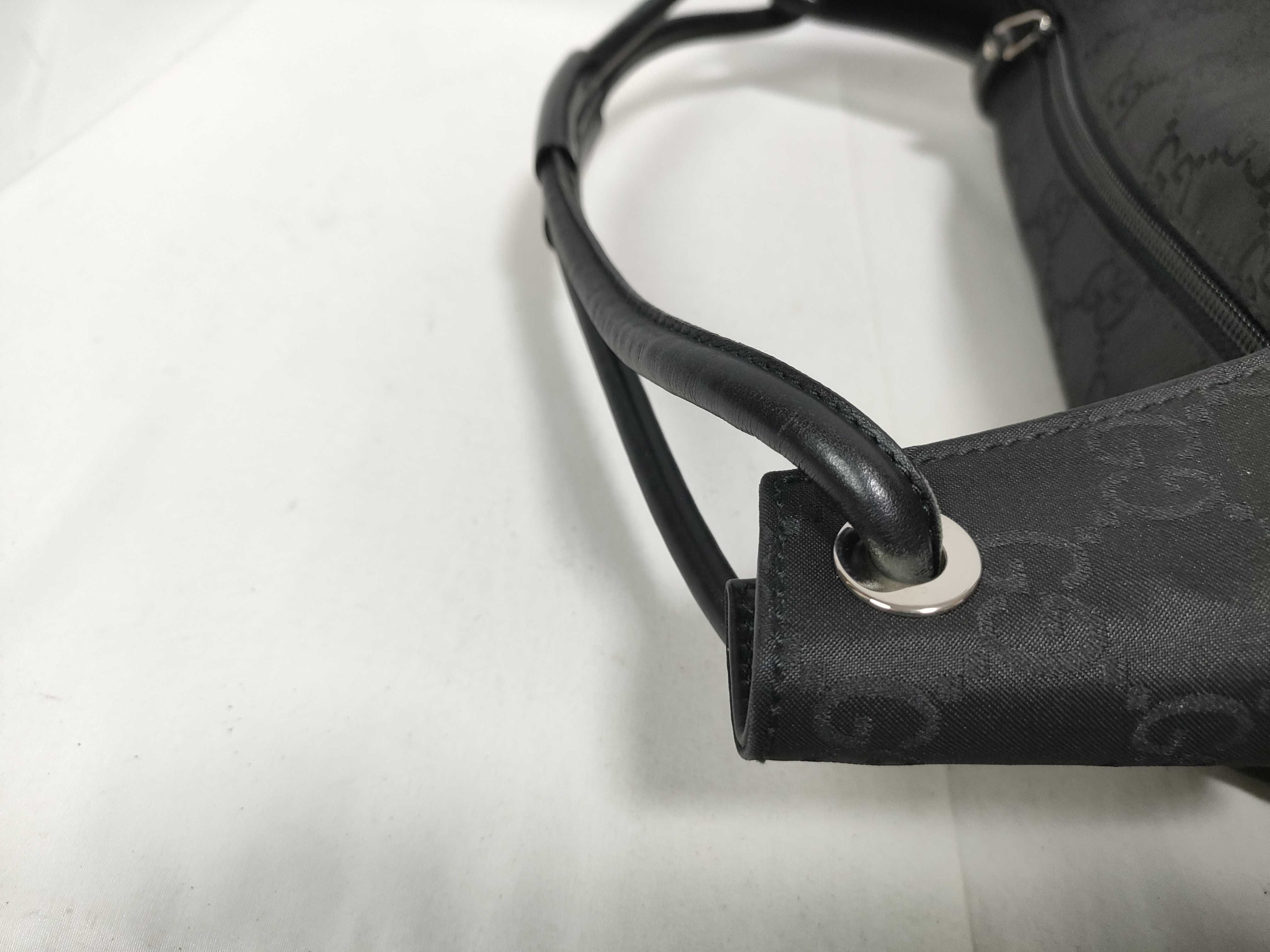 GG Canvas Tote Bag, Black, 101292 Tote Bag — view 6
