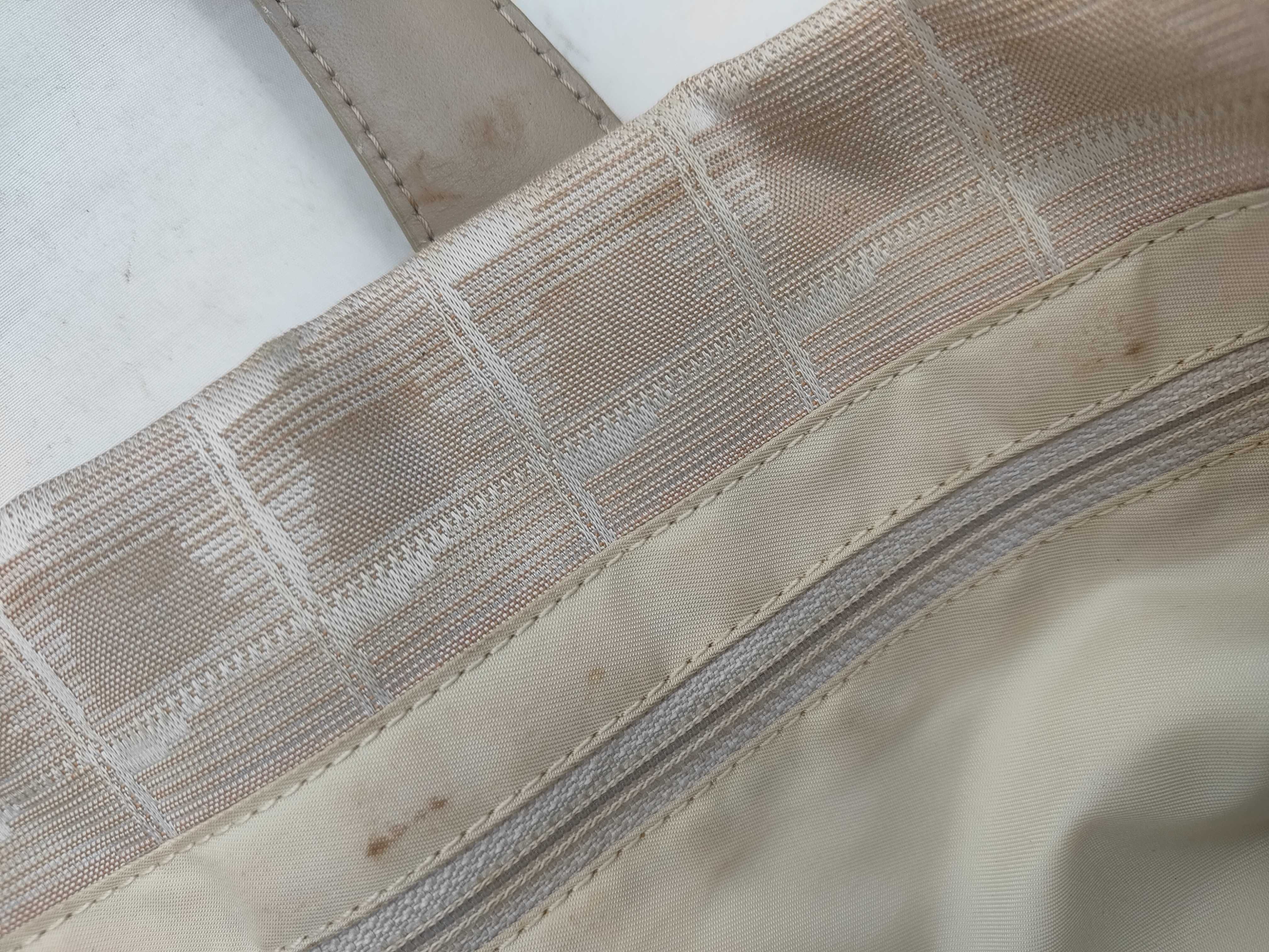 New Travel Line Nylon x Leather Tote Bag, Beige, Gold Hardware, 8119679 (Serial Number 8-series), Handbag — view 15