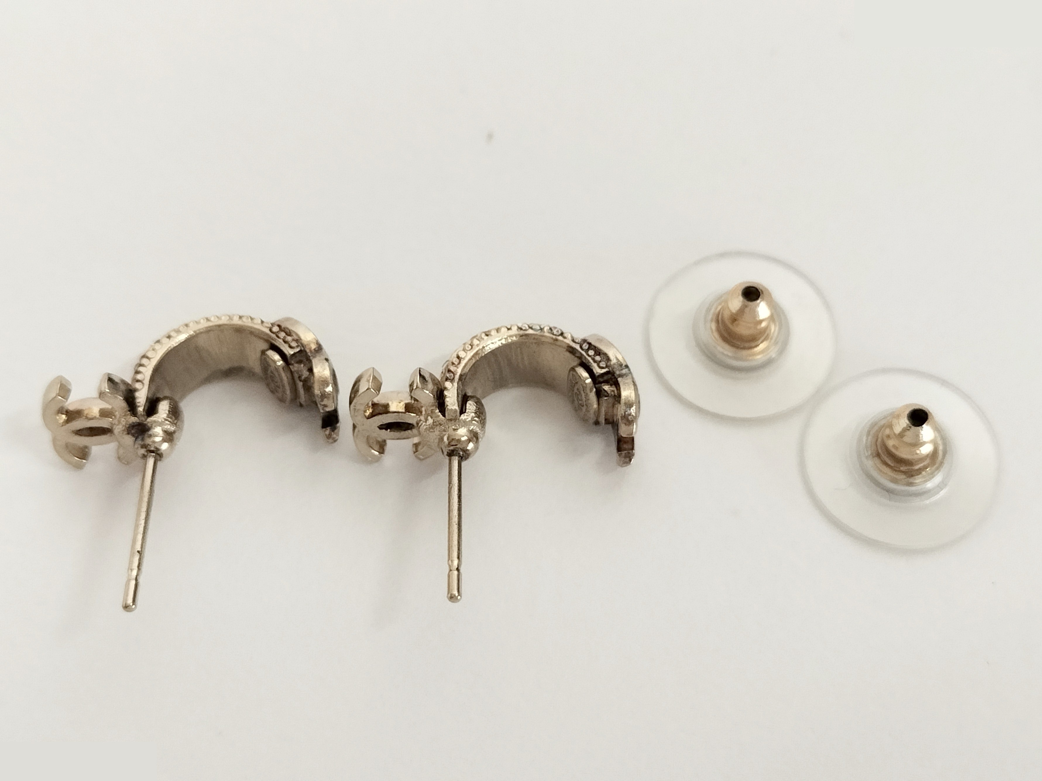 Coco Rhinestone Gold Earrings — view 7