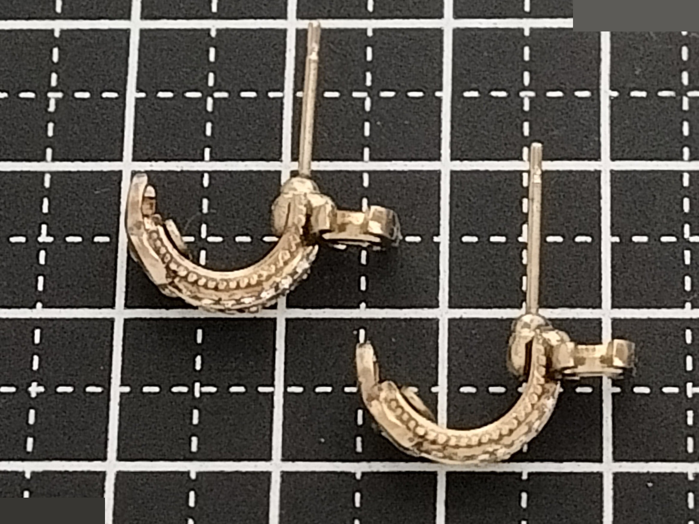 Coco Rhinestone Gold Earrings — view 9