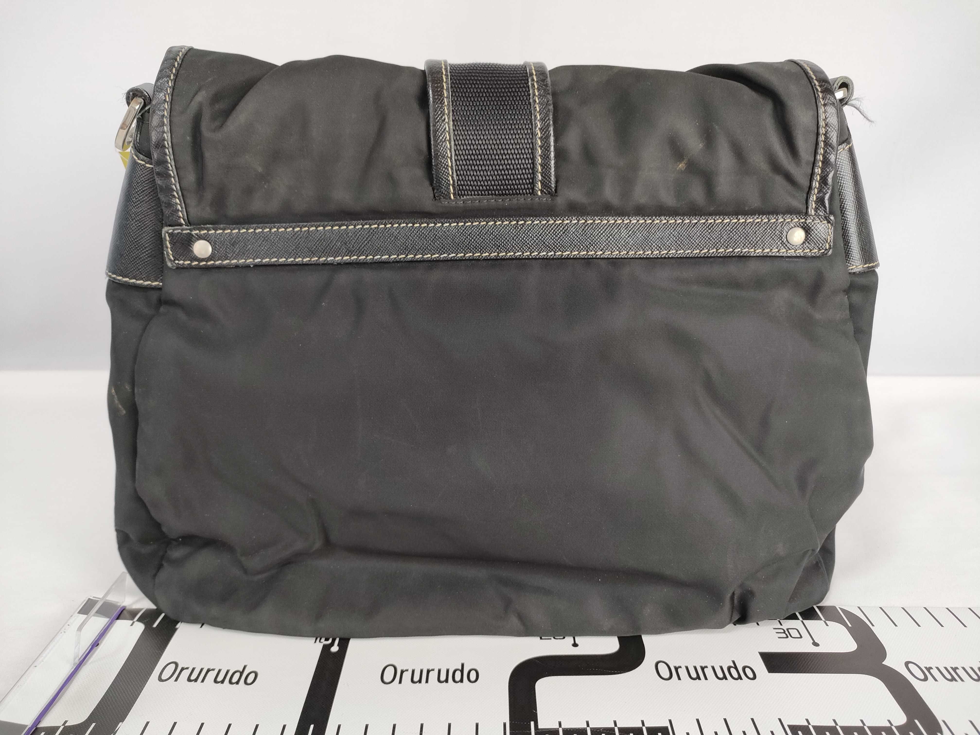 Nylon Shoulder Bag, Black Shoulder Bag — view 2