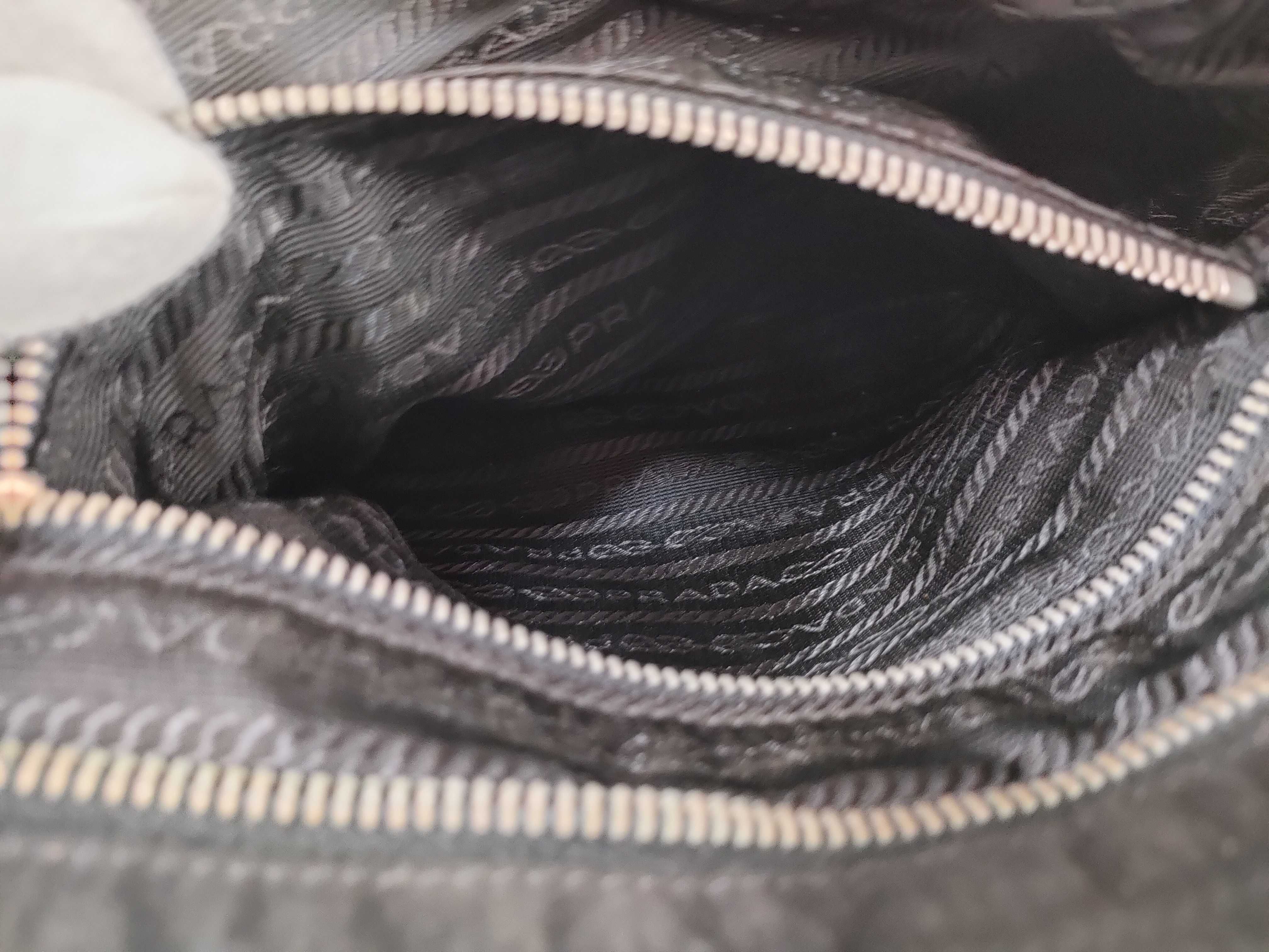 Nylon Shoulder Bag, Black Shoulder Bag — view 11