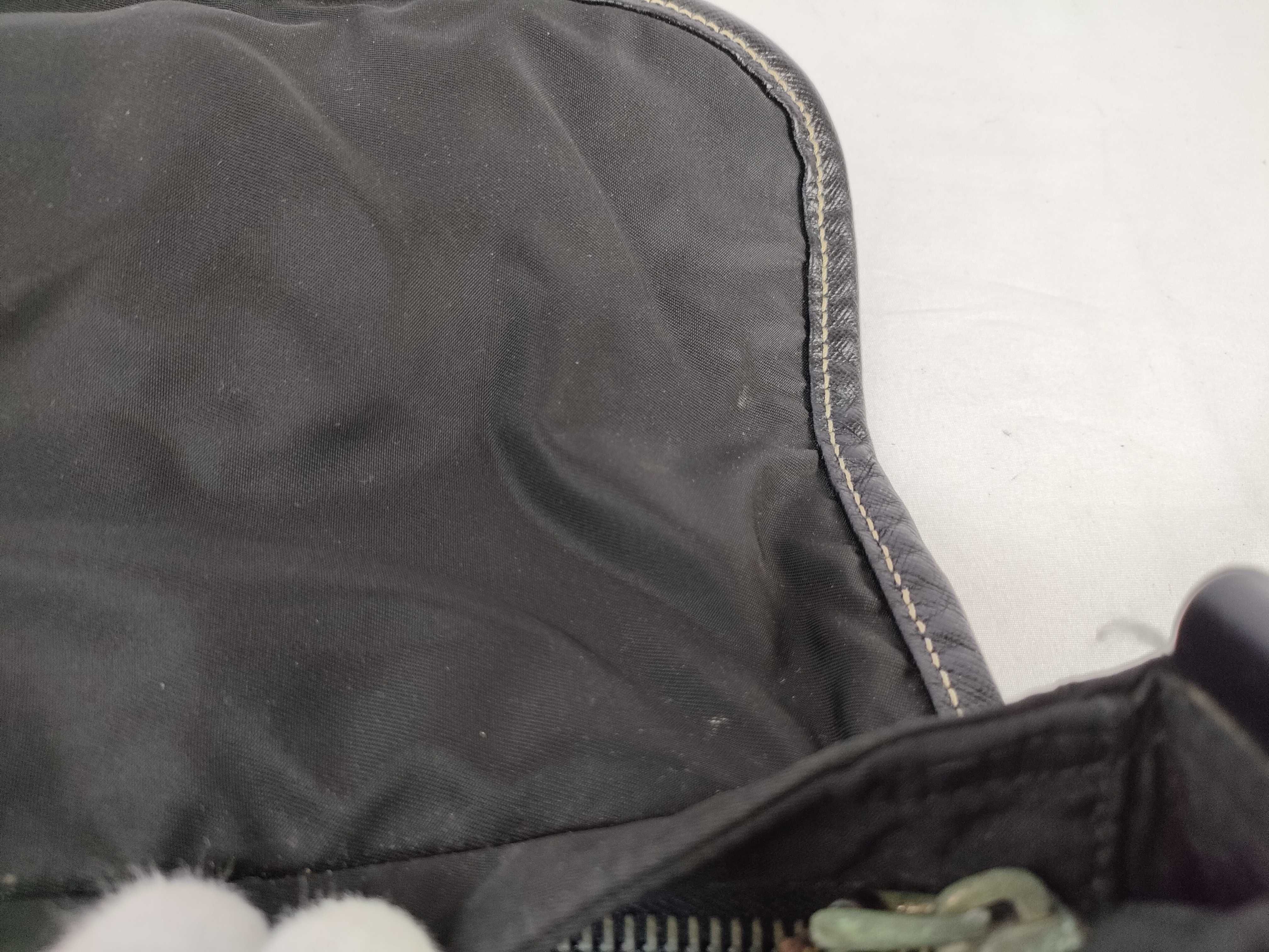 Nylon Shoulder Bag, Black Shoulder Bag — view 14