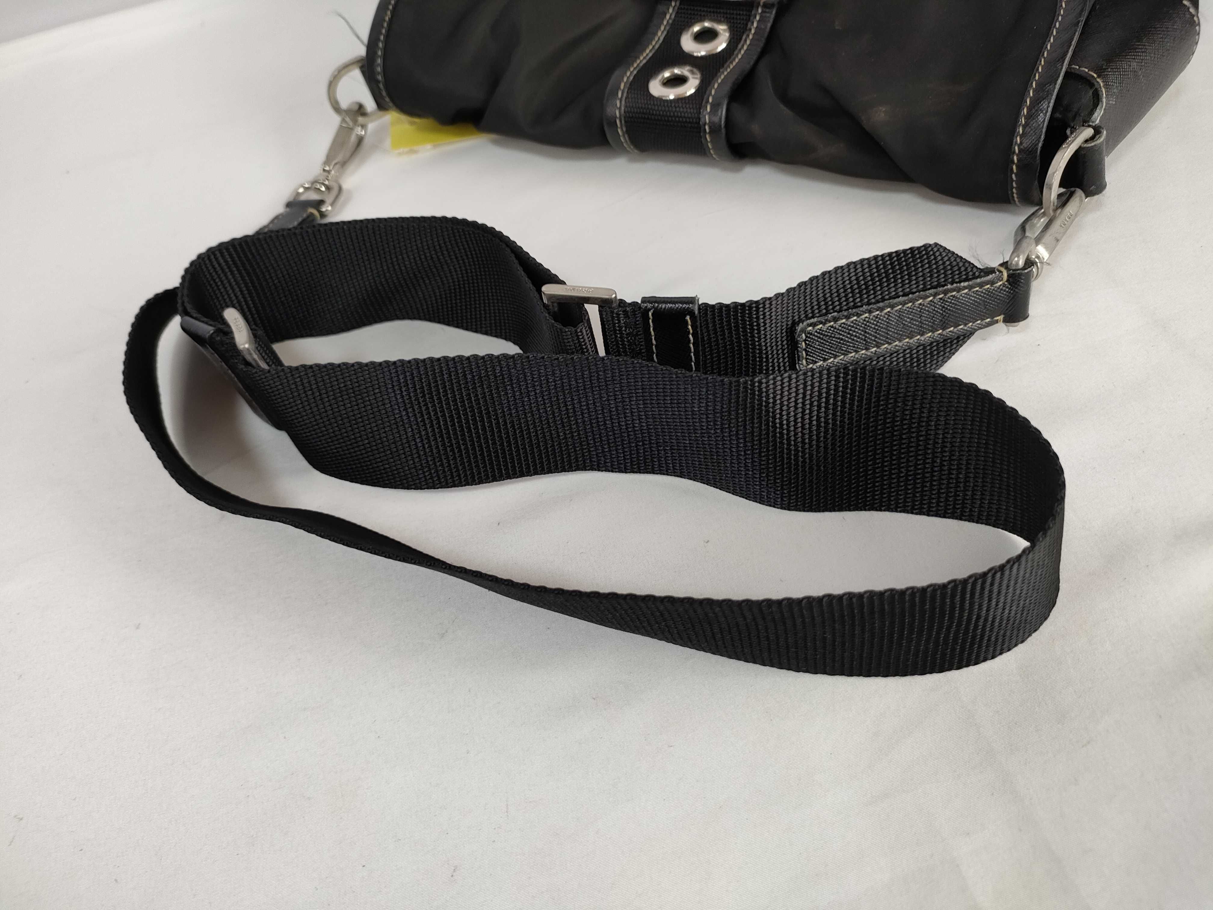 Nylon Shoulder Bag, Black Shoulder Bag — view 3