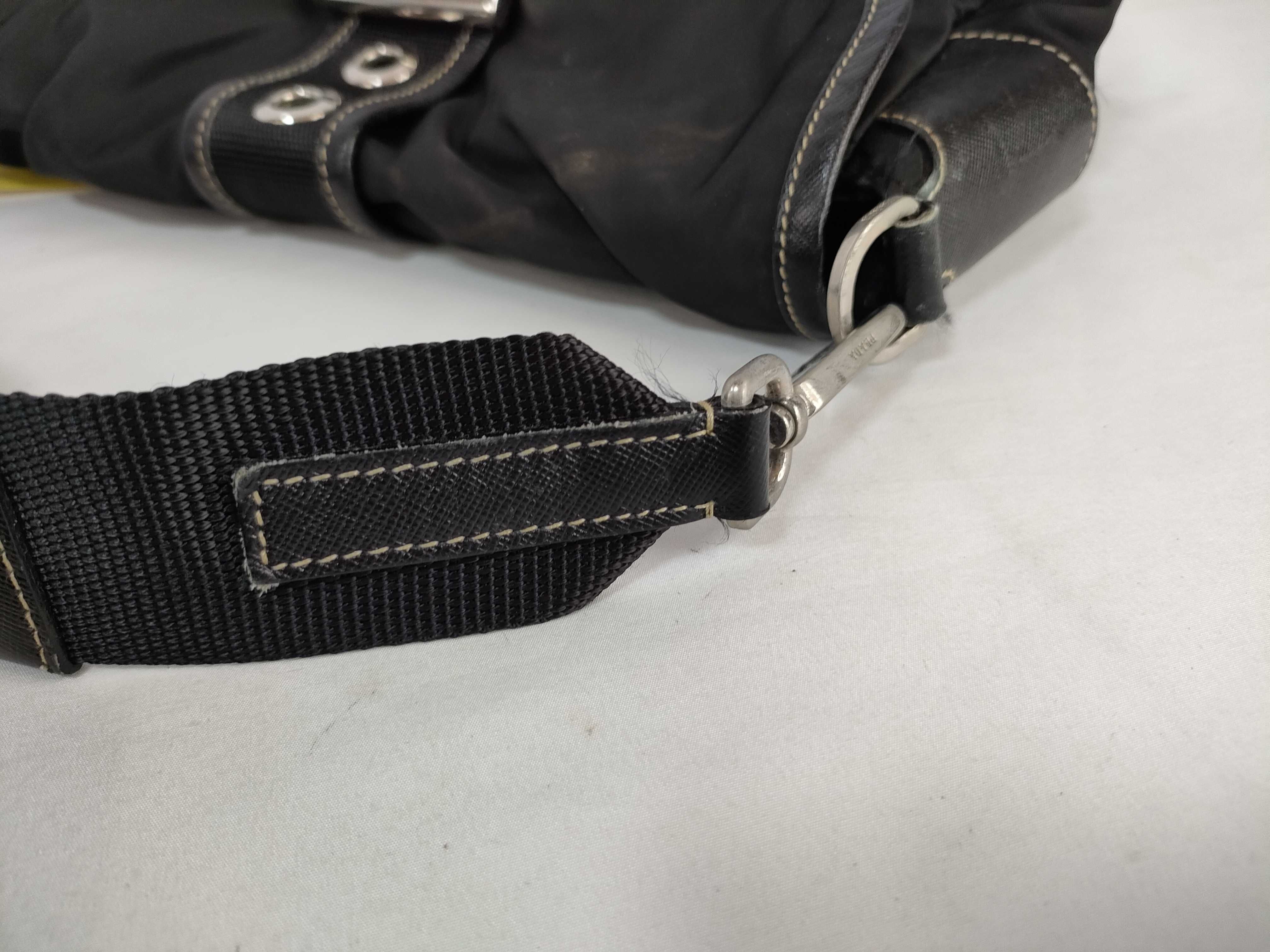 Nylon Shoulder Bag, Black Shoulder Bag — view 5