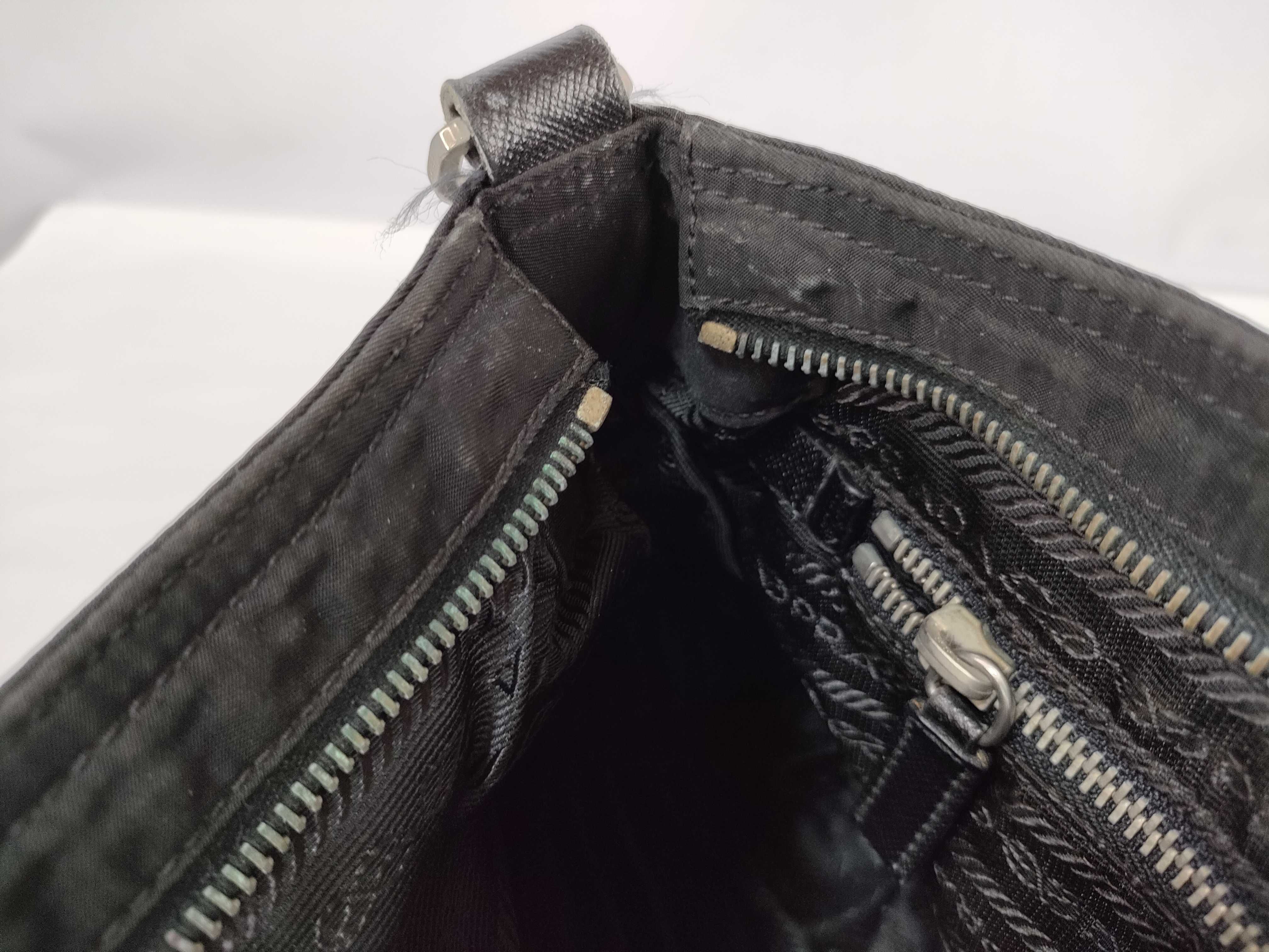 Nylon Shoulder Bag, Black Shoulder Bag — view 9