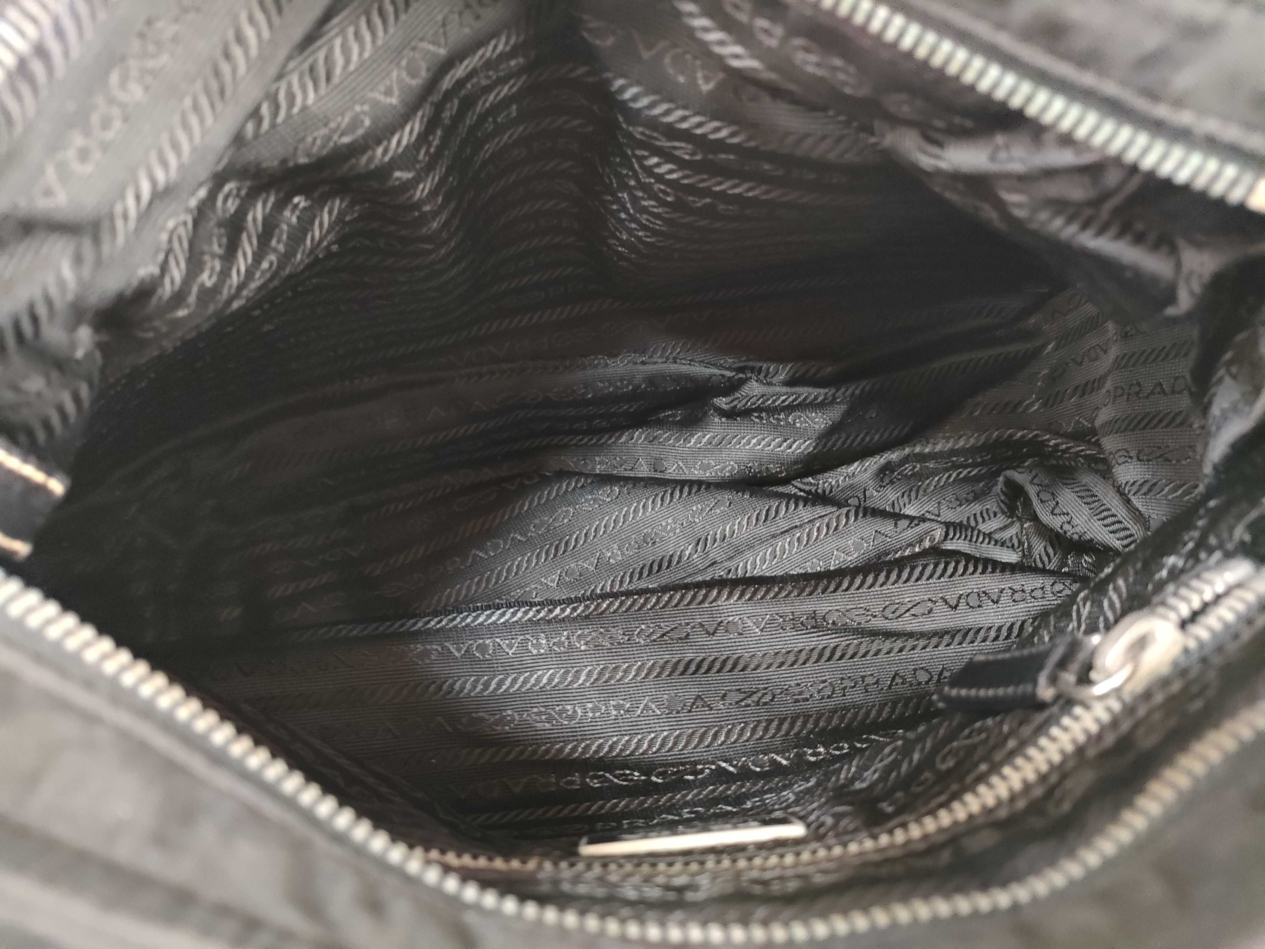 Nylon Shoulder Bag, Black Shoulder Bag — view 10