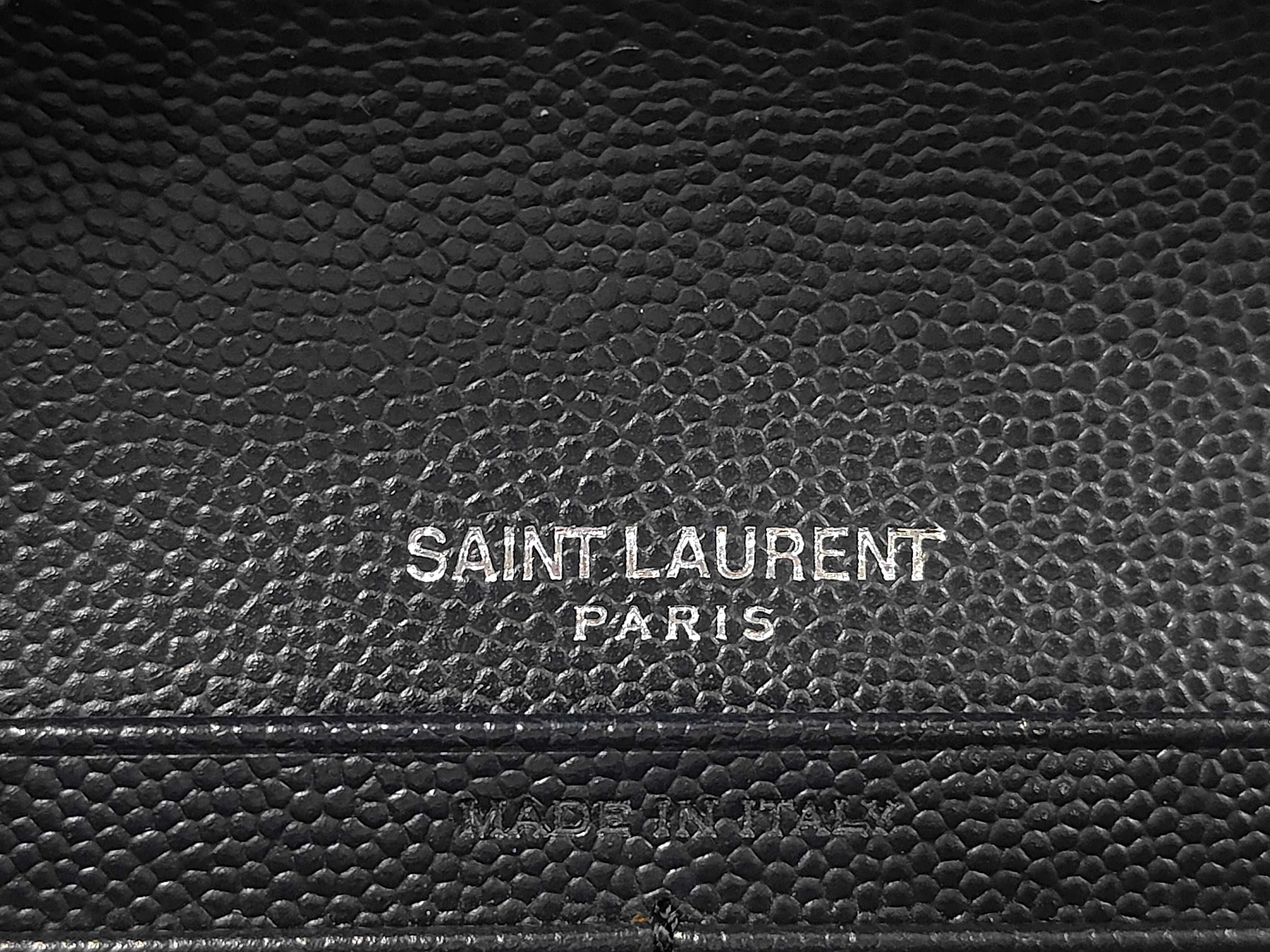 Cassandra Long Flap Wallet Caviar Navy 372264 Saint Laurent Paris Wallet — view 9