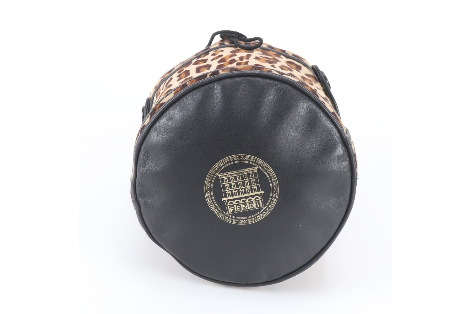 Calf hair leopard print leather handbag (8BR554) — view 6