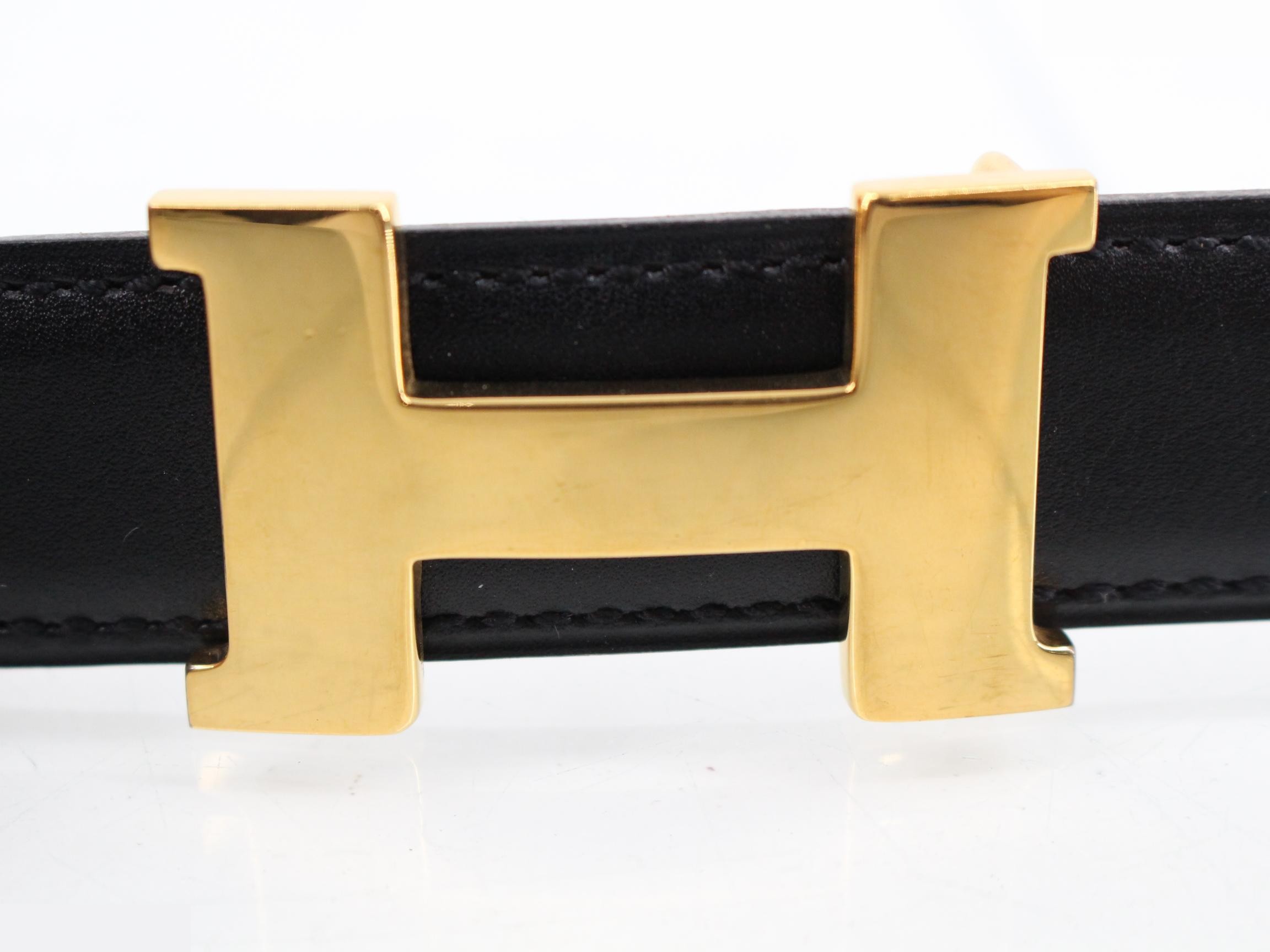 H-belt / Constance / 72cm / Leather / Black — view 3