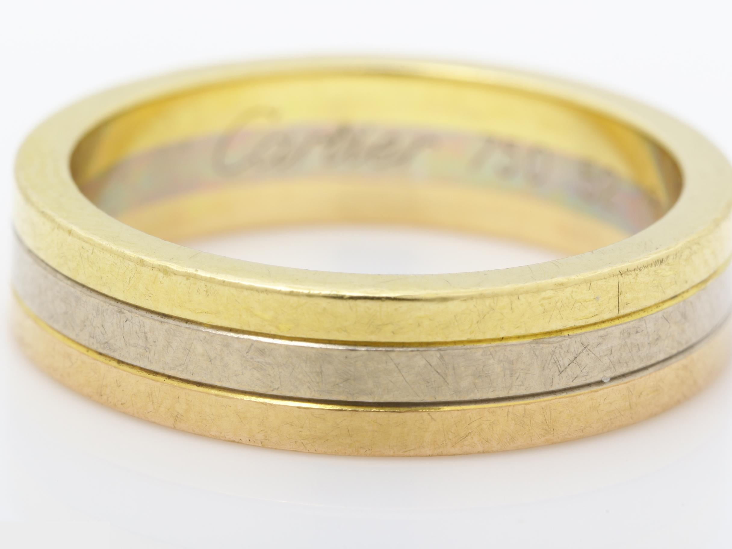 750 Vendome Three Color Ring 6.8g #52 — view 3