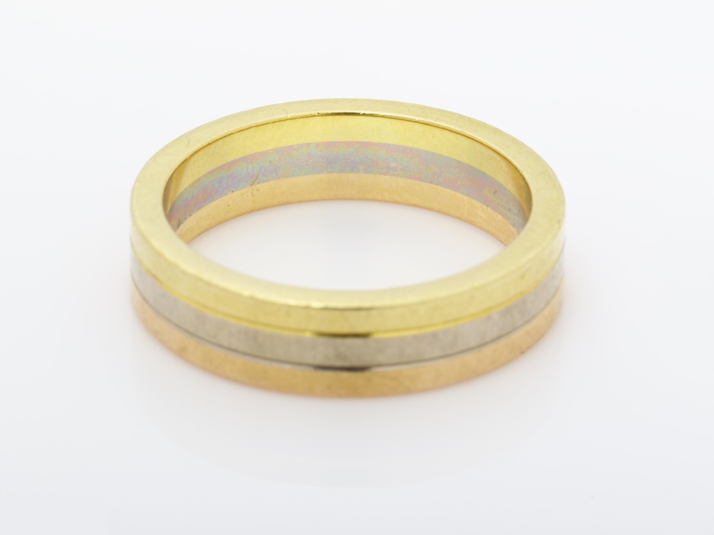 750 Vendome Three Color Ring 6.8g #52 — view 4