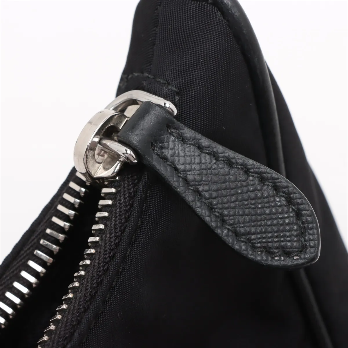 Tessuto Nylon x Leather 2WAY Shoulder Bag Black — view 11