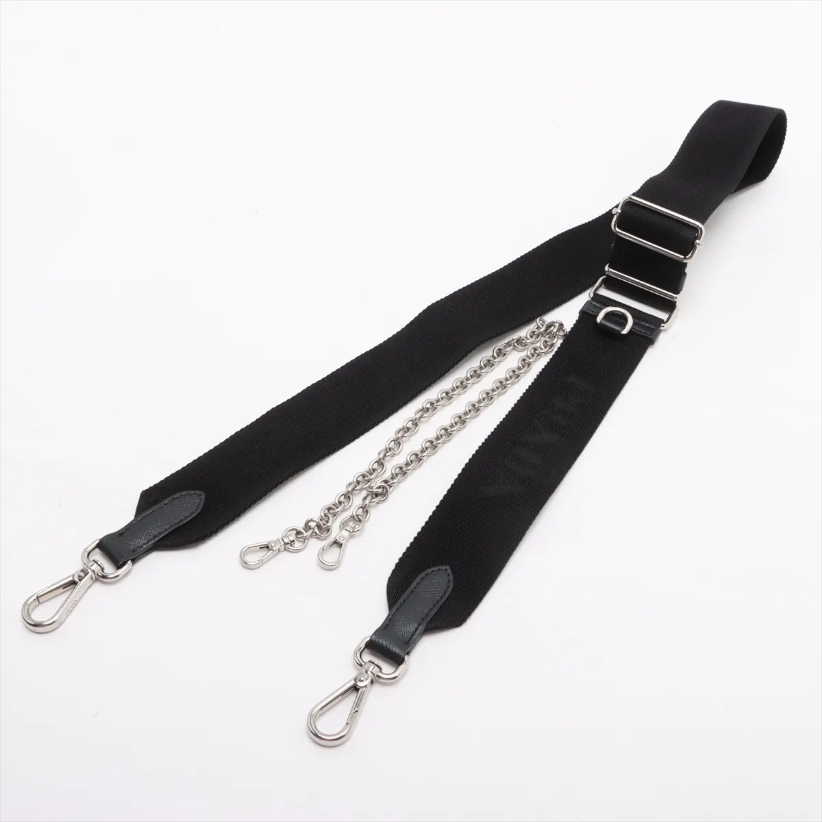 Tessuto Nylon x Leather 2WAY Shoulder Bag Black — view 5