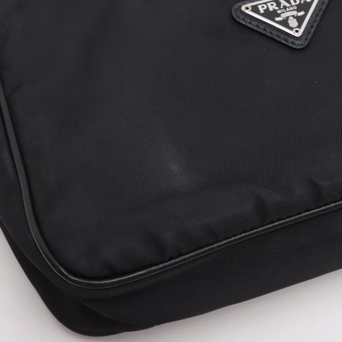 Tessuto Nylon x Leather 2WAY Shoulder Bag Black — view 9