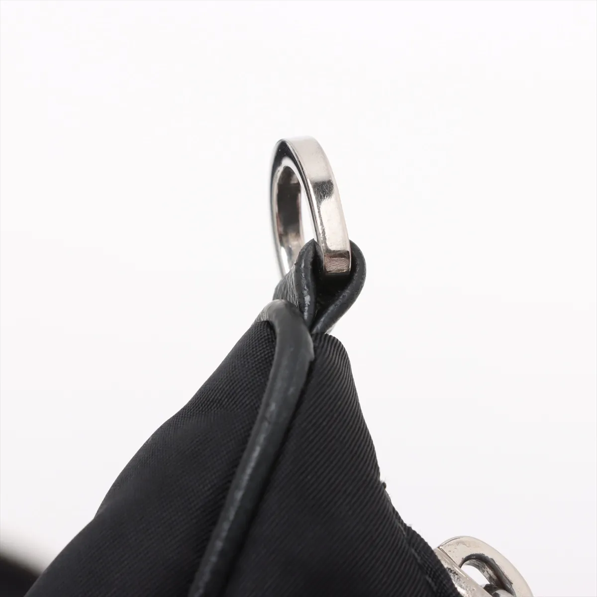 Tessuto Nylon x Leather 2WAY Shoulder Bag Black — view 10