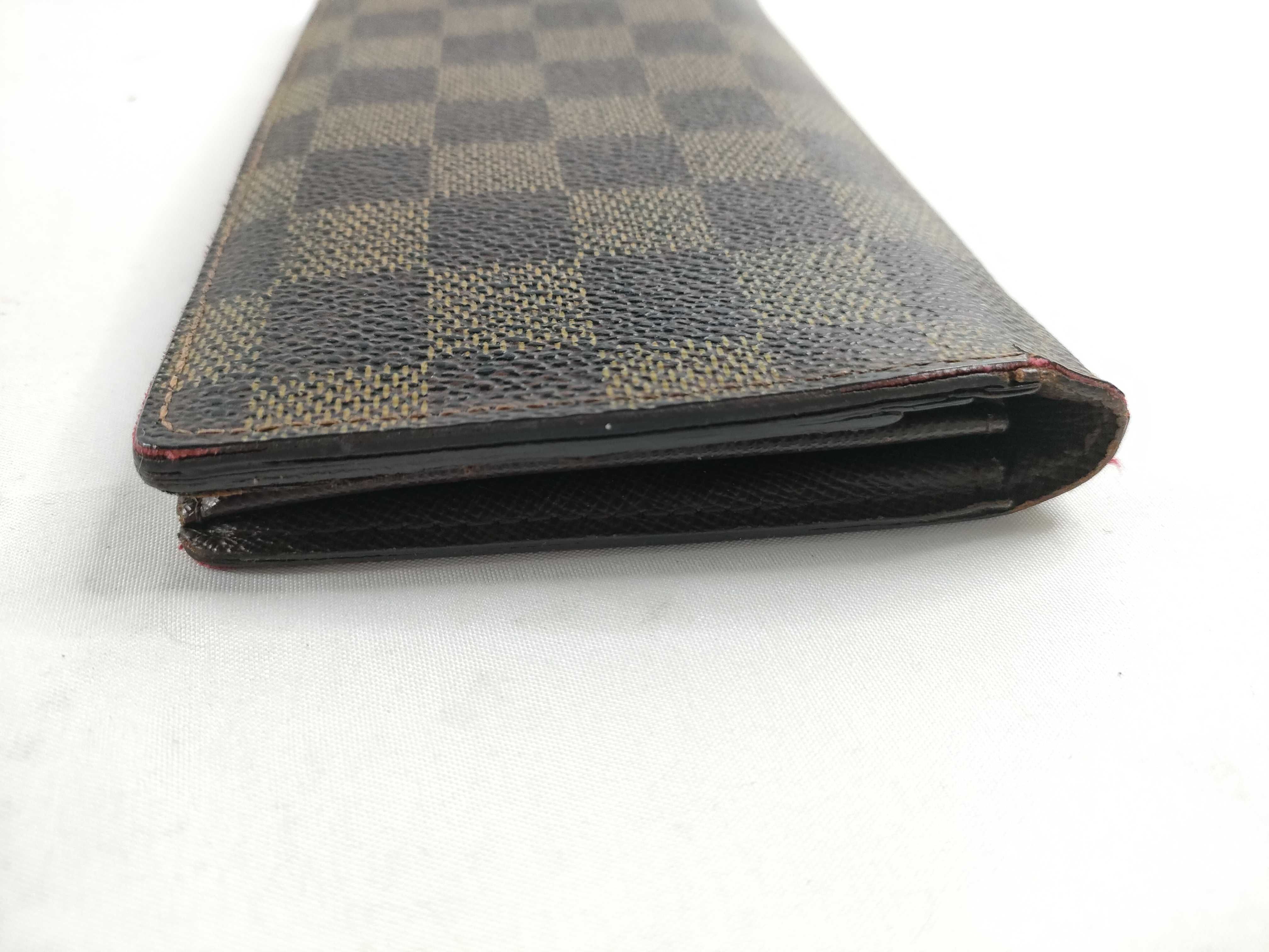 Damier Portefeuille Brazza N60017/SP1048 with initials, box, dust bag, and wallet. — view 5