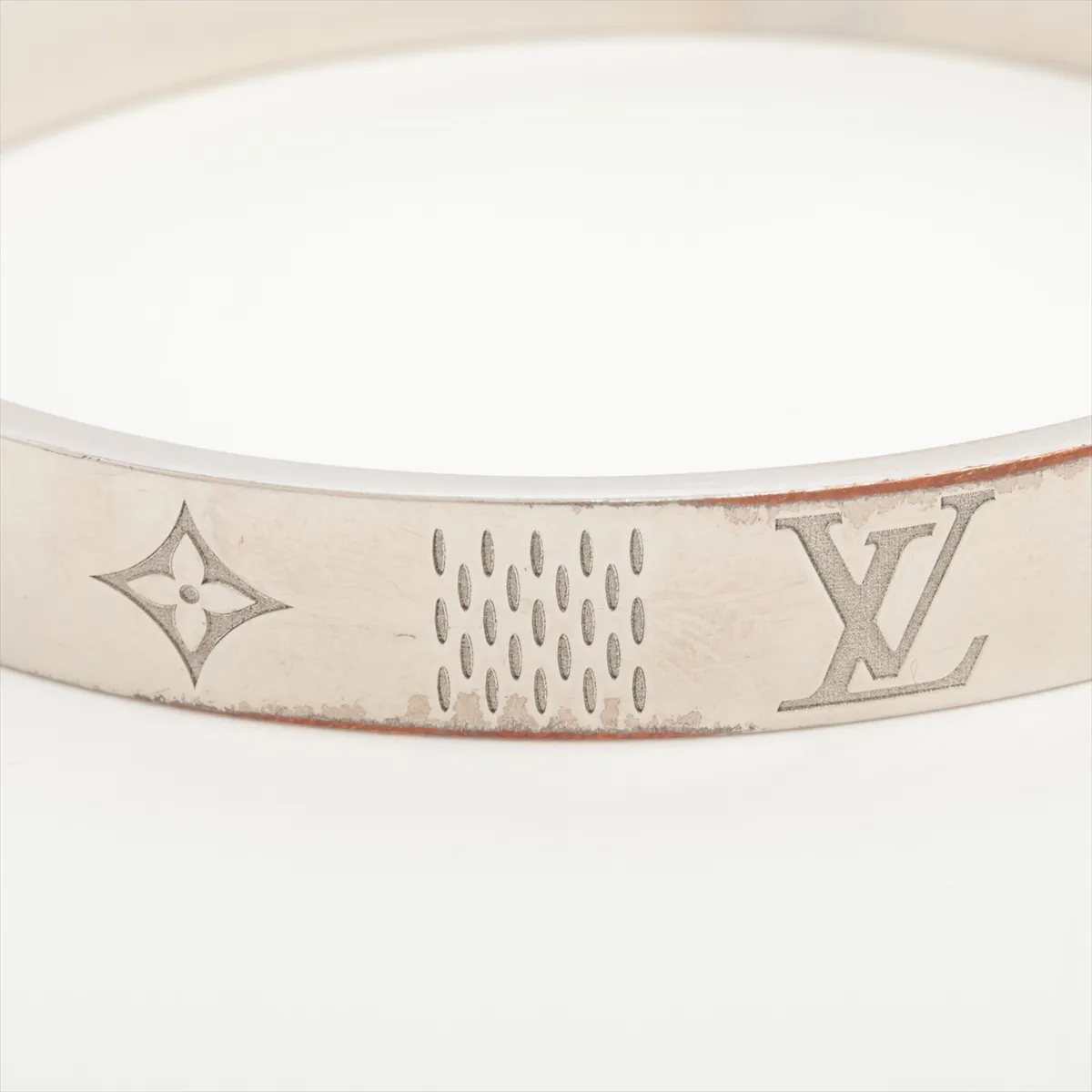 M1387M Bangle Damier Staple LE1255 Bangle M Metal Silver — view 3