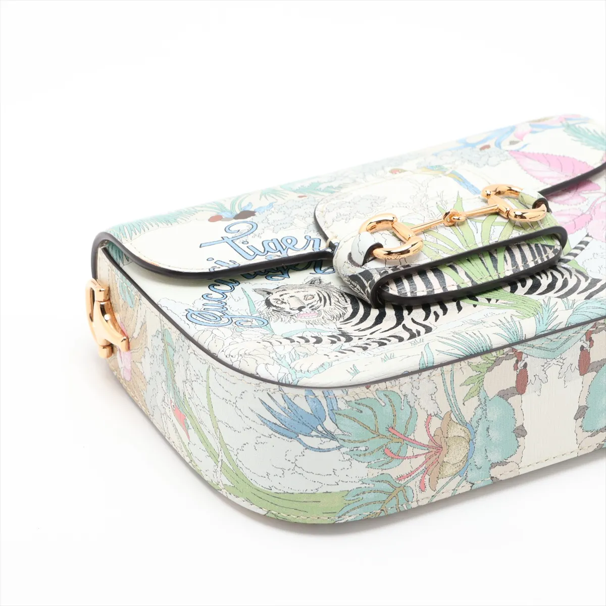 Horsebit 1955 677266 Leather 2-Way Shoulder Bag, Multicolor — view 4