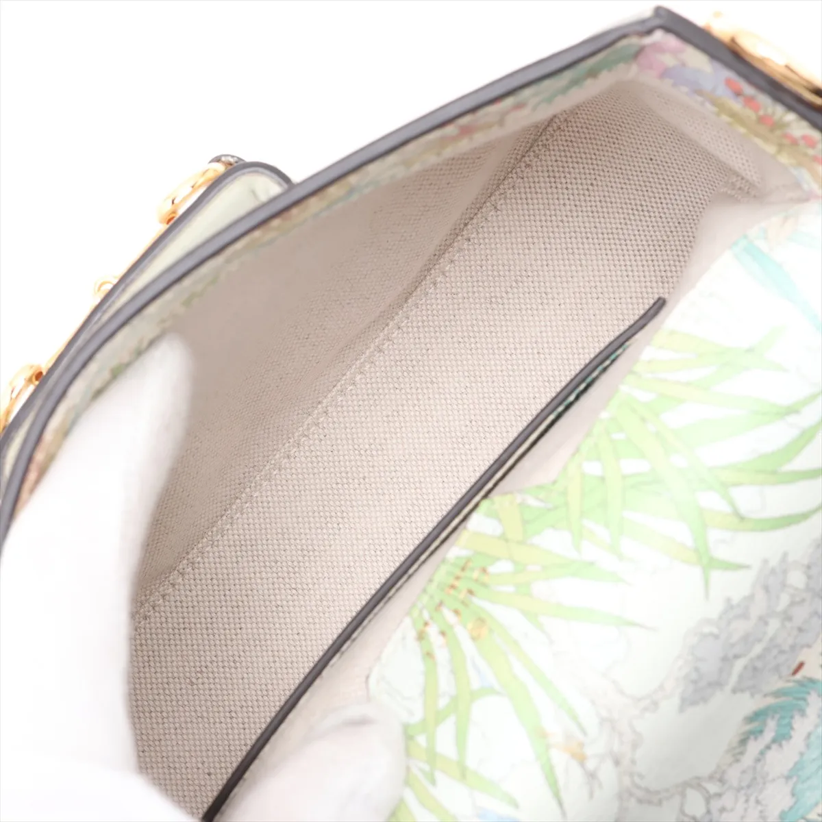 Horsebit 1955 677266 Leather 2-Way Shoulder Bag, Multicolor — view 6