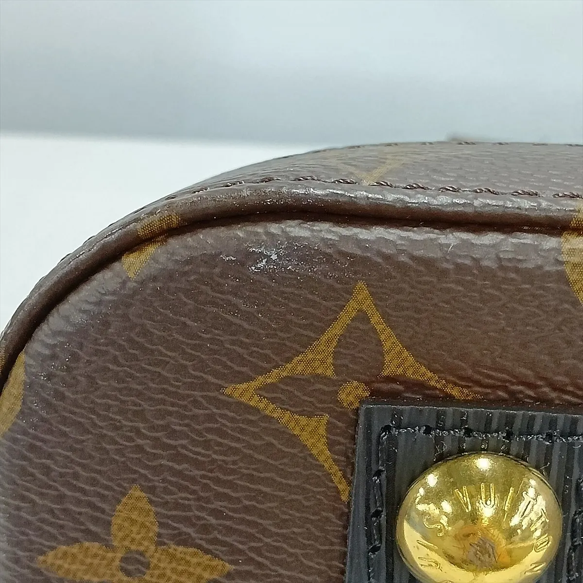 Vernis x Monogram Alma BB M44862 SN0230 Gray x Brown (RFID detected) — view 14