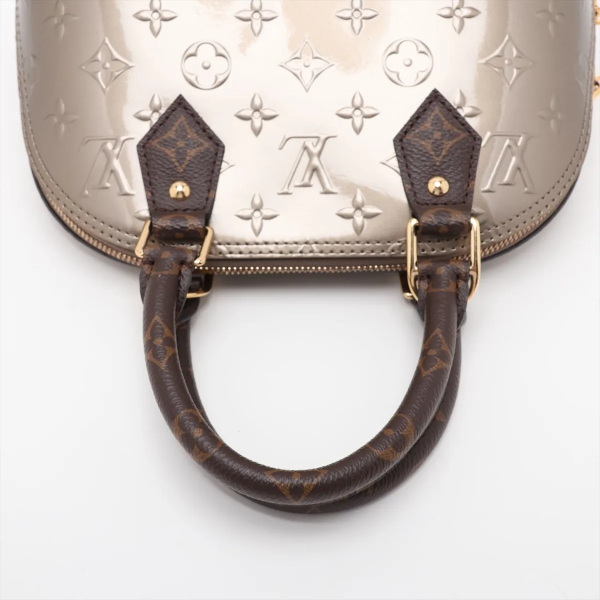 Vernis x Monogram Alma BB M44862 SN0230 Gray x Brown (RFID detected) — view 5