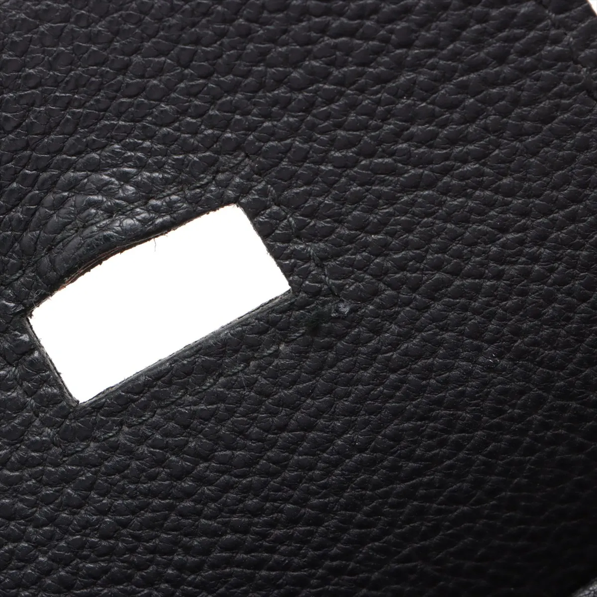 [Individually wrapped] Hermes Kelly Akkado PM Togo Black Silver Hardware Z:2021 Crochette string tear — view 11