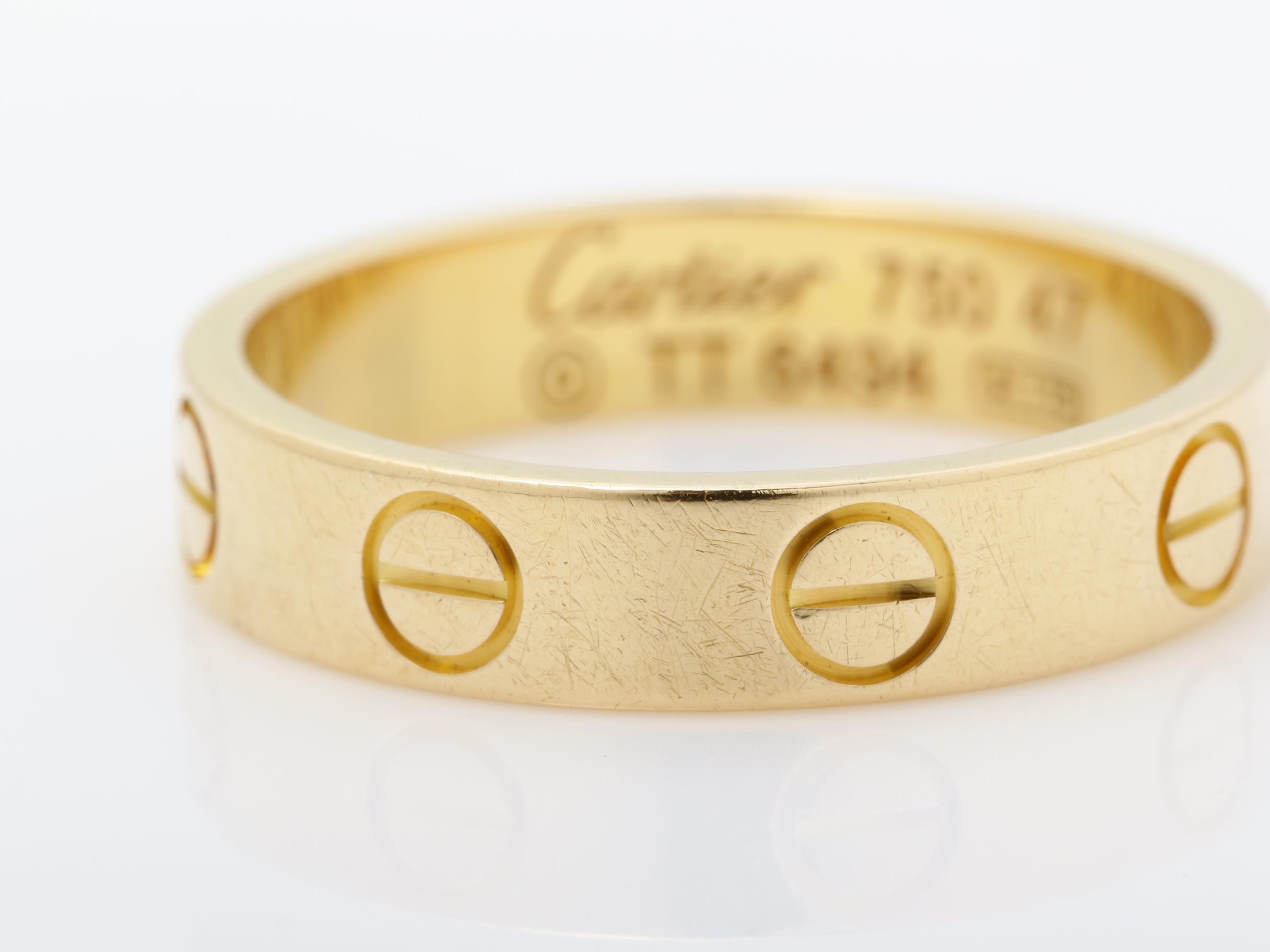 Love Series (Precious Metal) Ring, 750PG, 2.8g, Size #47 / Width approx. 3.5mm — view 3