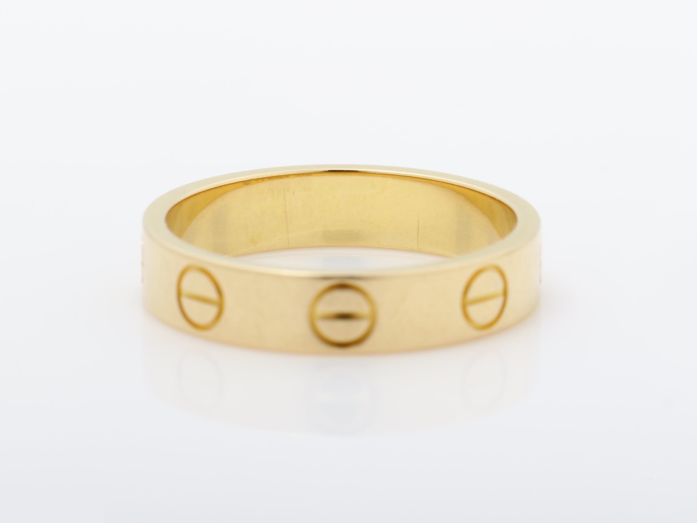Love Series (Precious Metal) Ring, 750PG, 2.8g, Size #47 / Width approx. 3.5mm — view 4