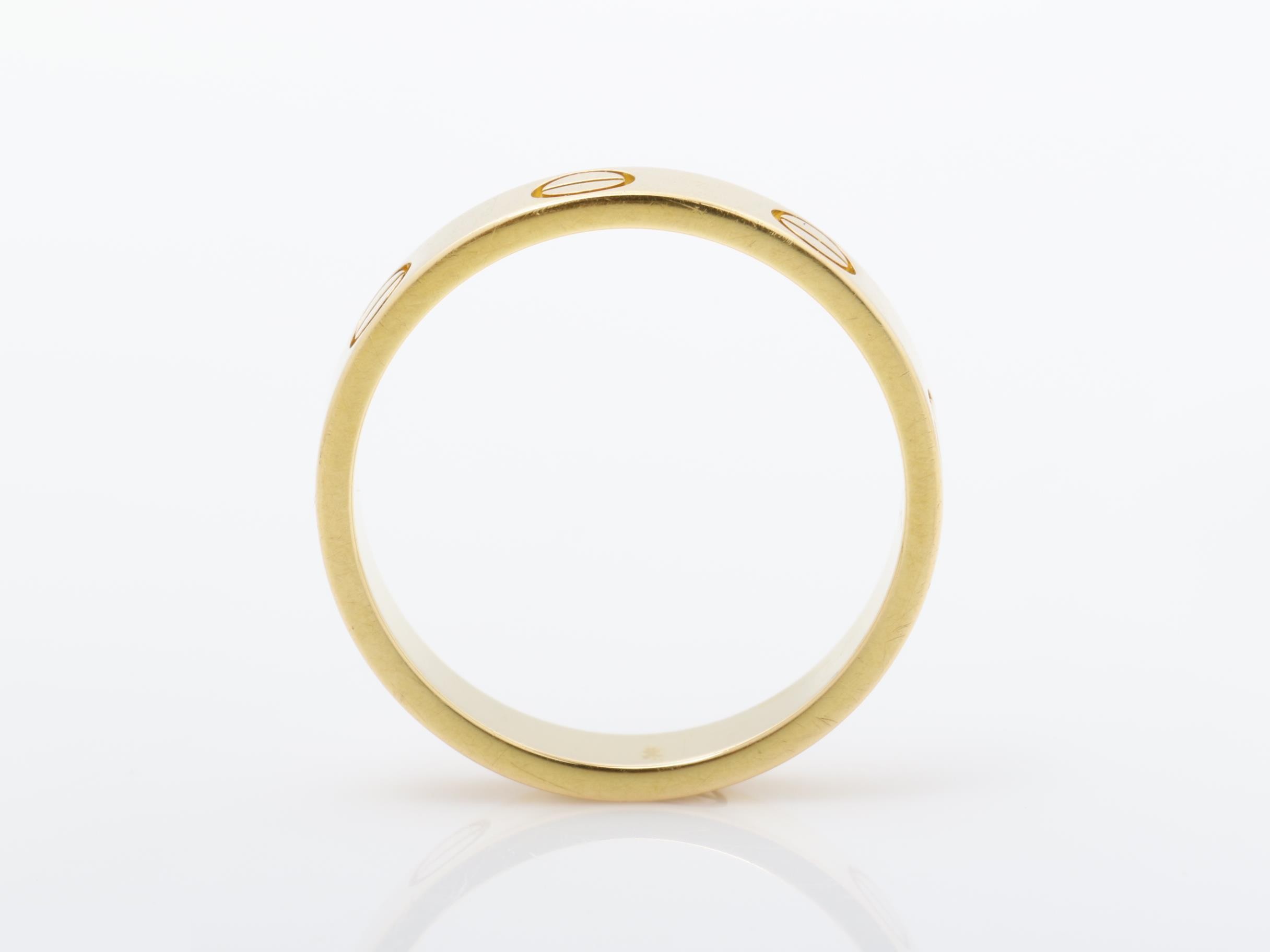 Love Series (Precious Metal) Ring, 750PG, 2.8g, Size #47 / Width approx. 3.5mm — view 5