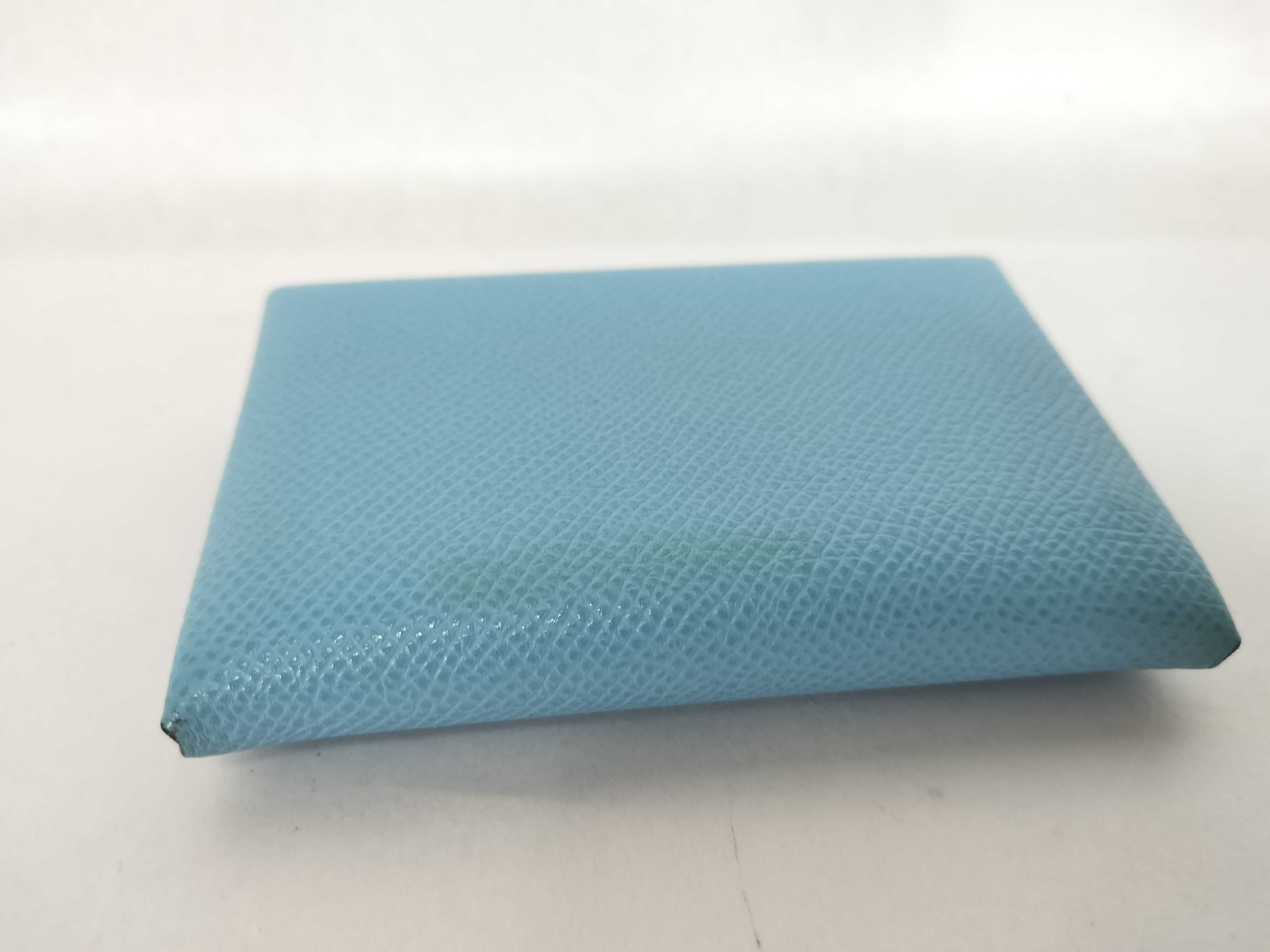 Calvi Duo Celeste Epsom B-stamp Card Case — view 5