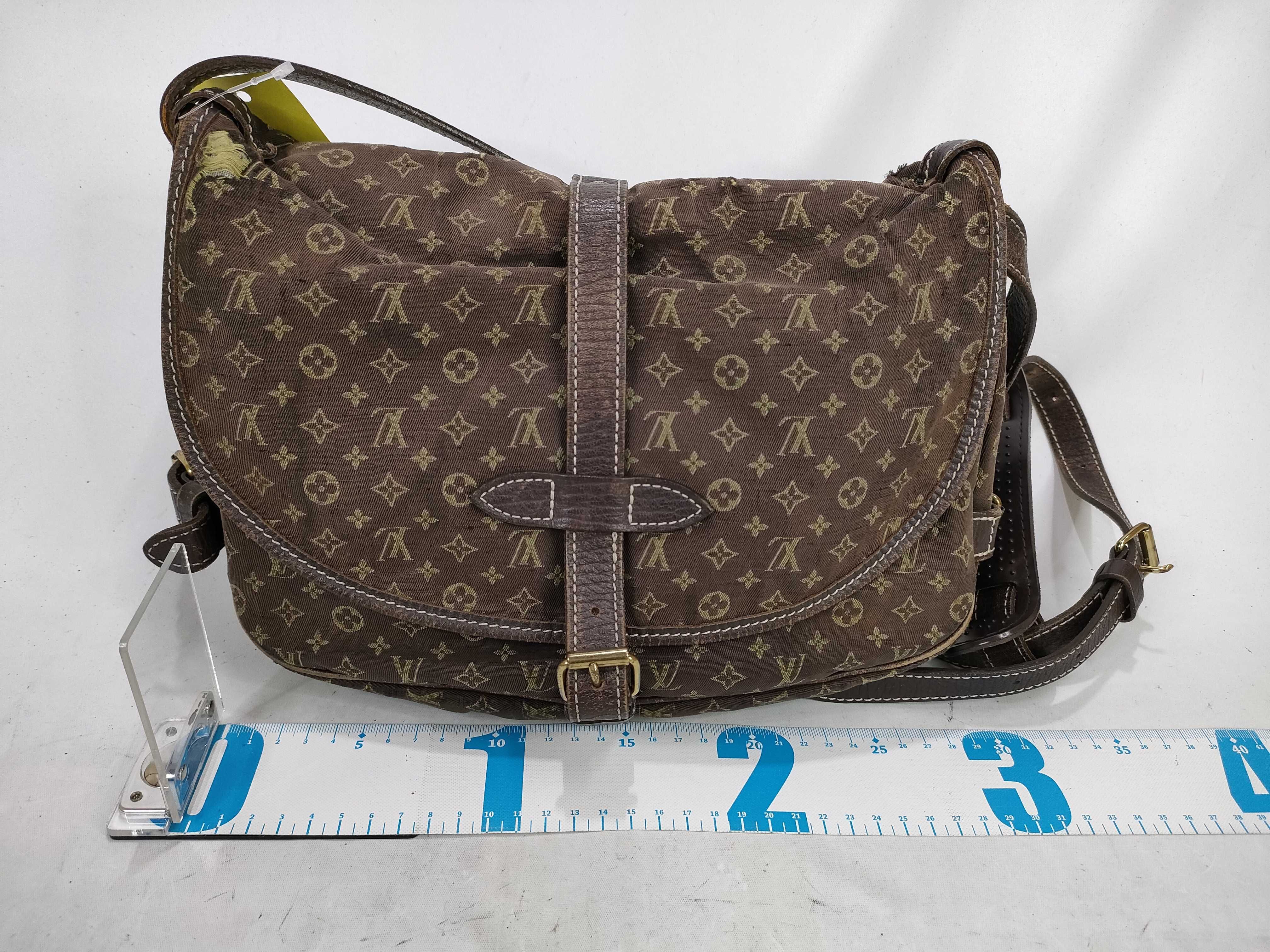 Monogram Mini Lin M95227 Saumur Shoulder Bag — view 2