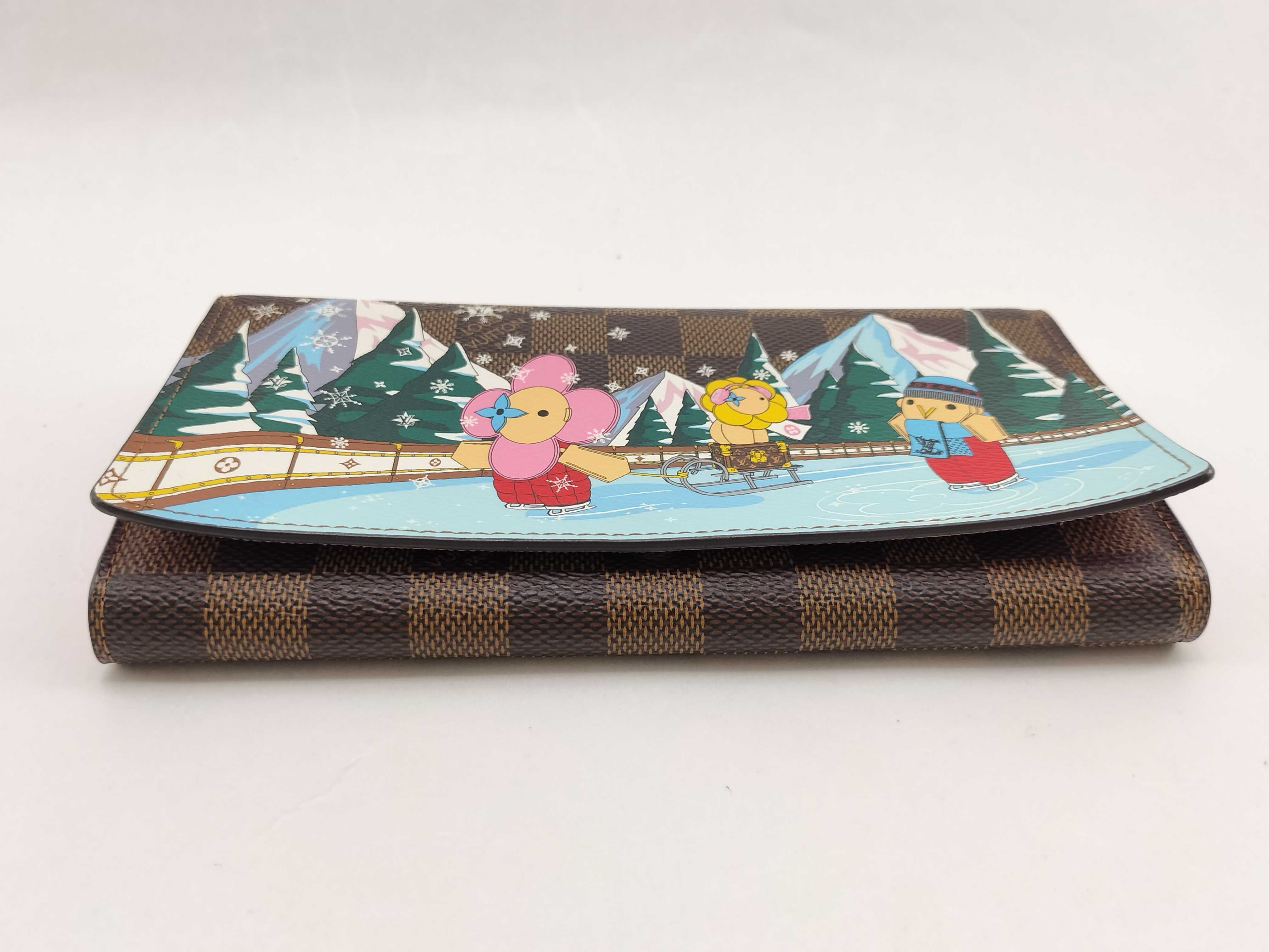 Damier Louis Vuitton Portefeuille Sarah NM Long Wallet — view 4