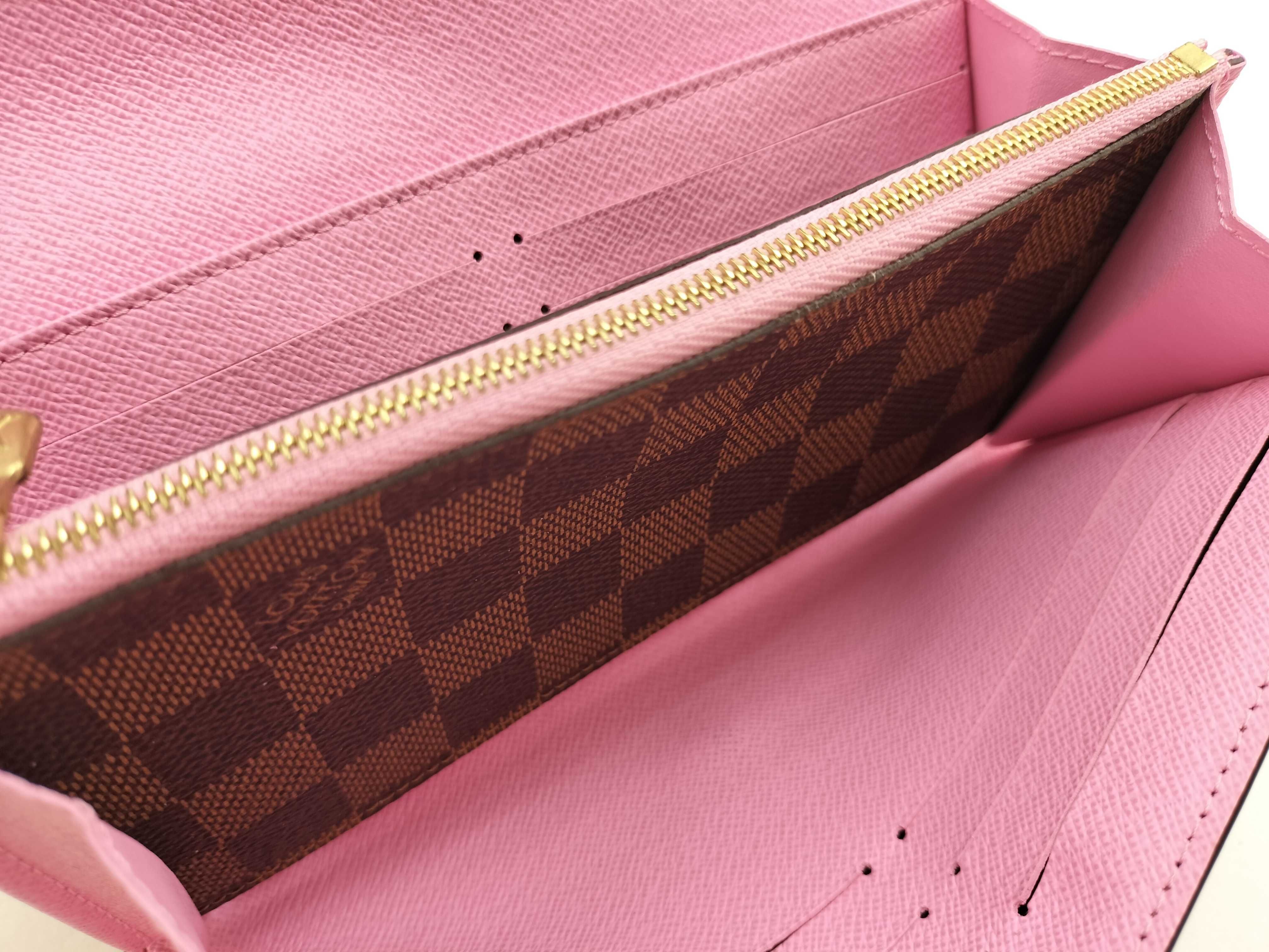 Damier Louis Vuitton Portefeuille Sarah NM Long Wallet — view 8