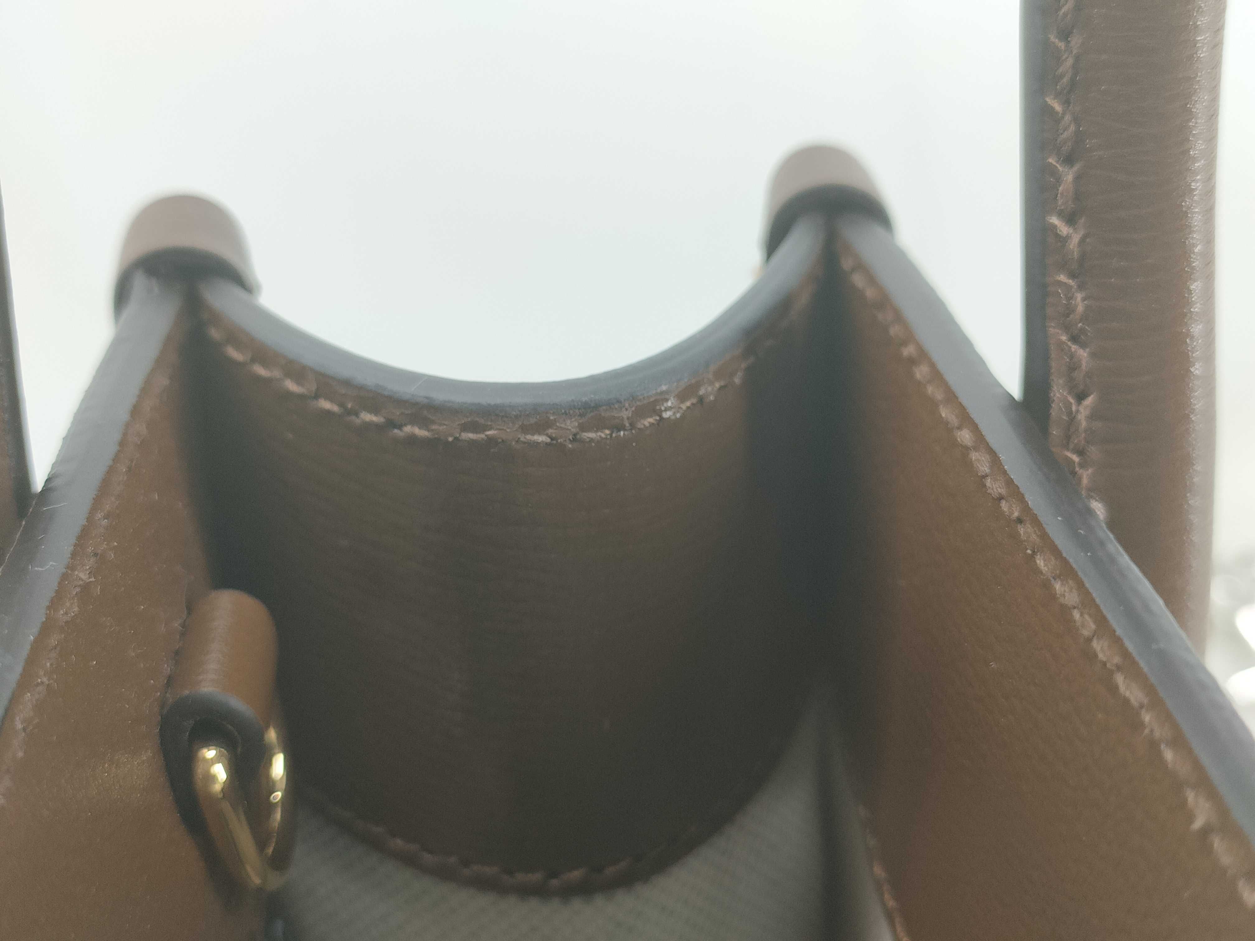 GG Supreme FR- GG Supreme PVC & leather 2-way Handbag Brown 671623 Handbag — view 11