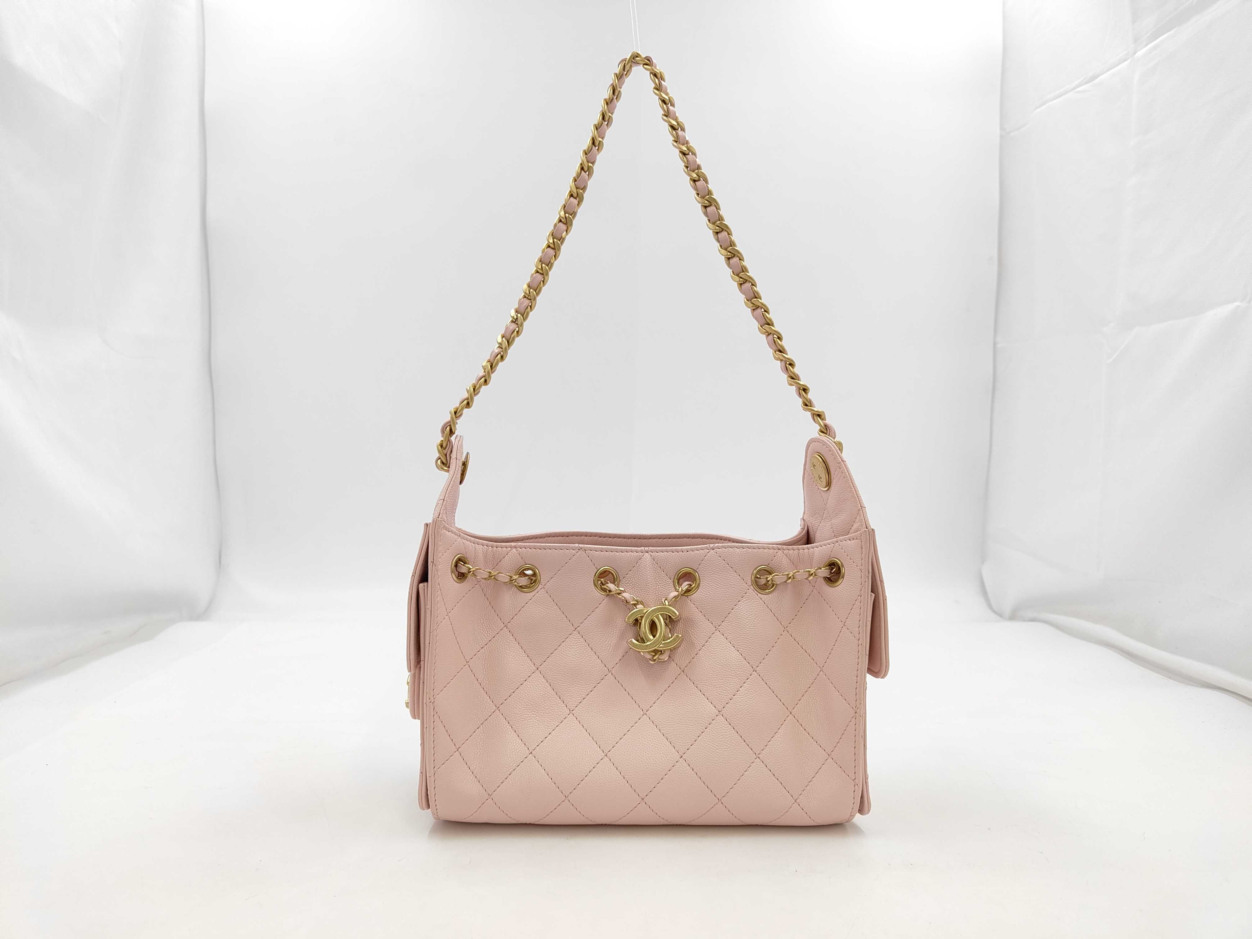 25 Mini Caviar Skin Chain Shoulder Bag