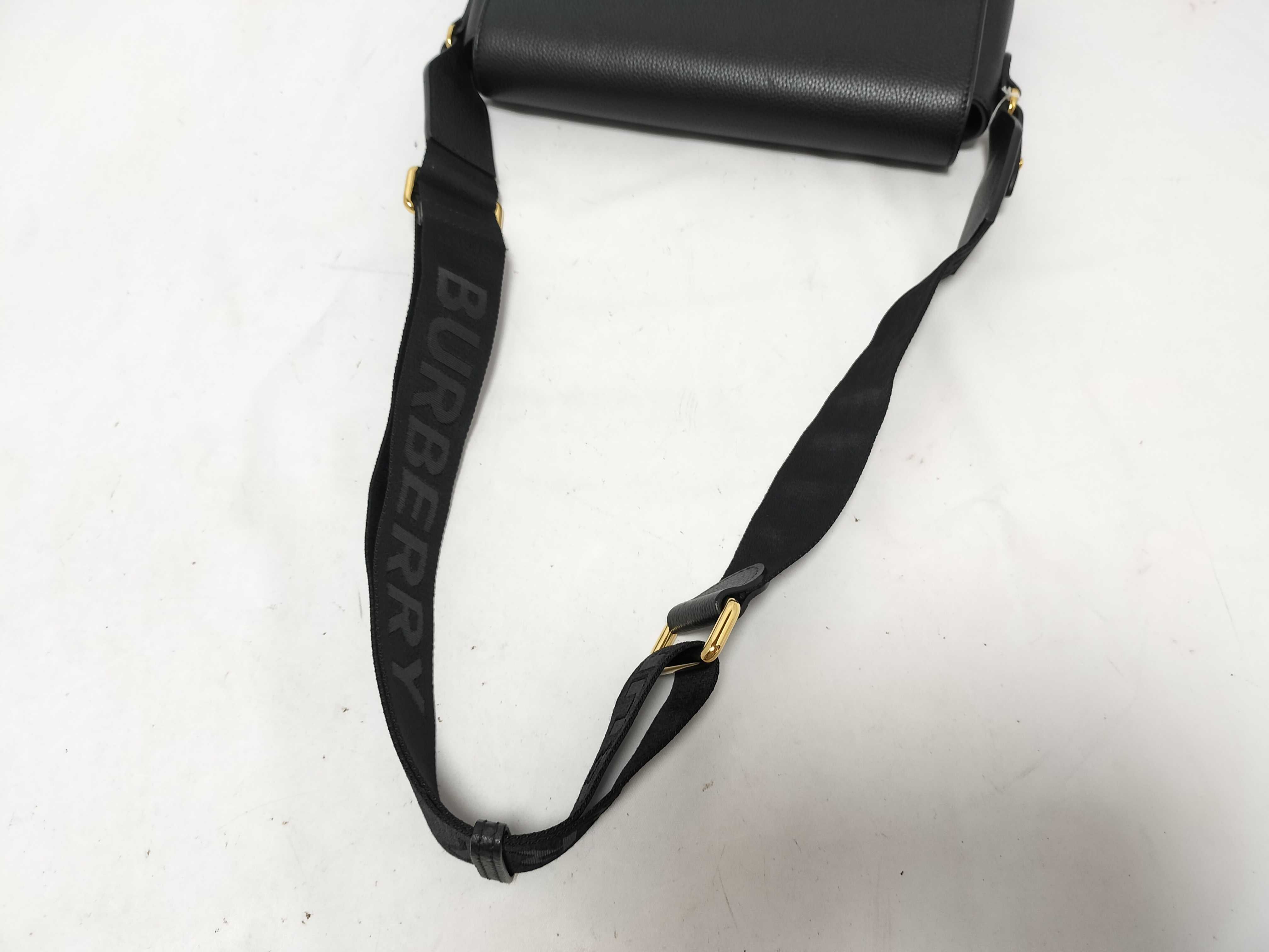 Nova Check Leather Notebook Shoulder Bag, Black — view 3