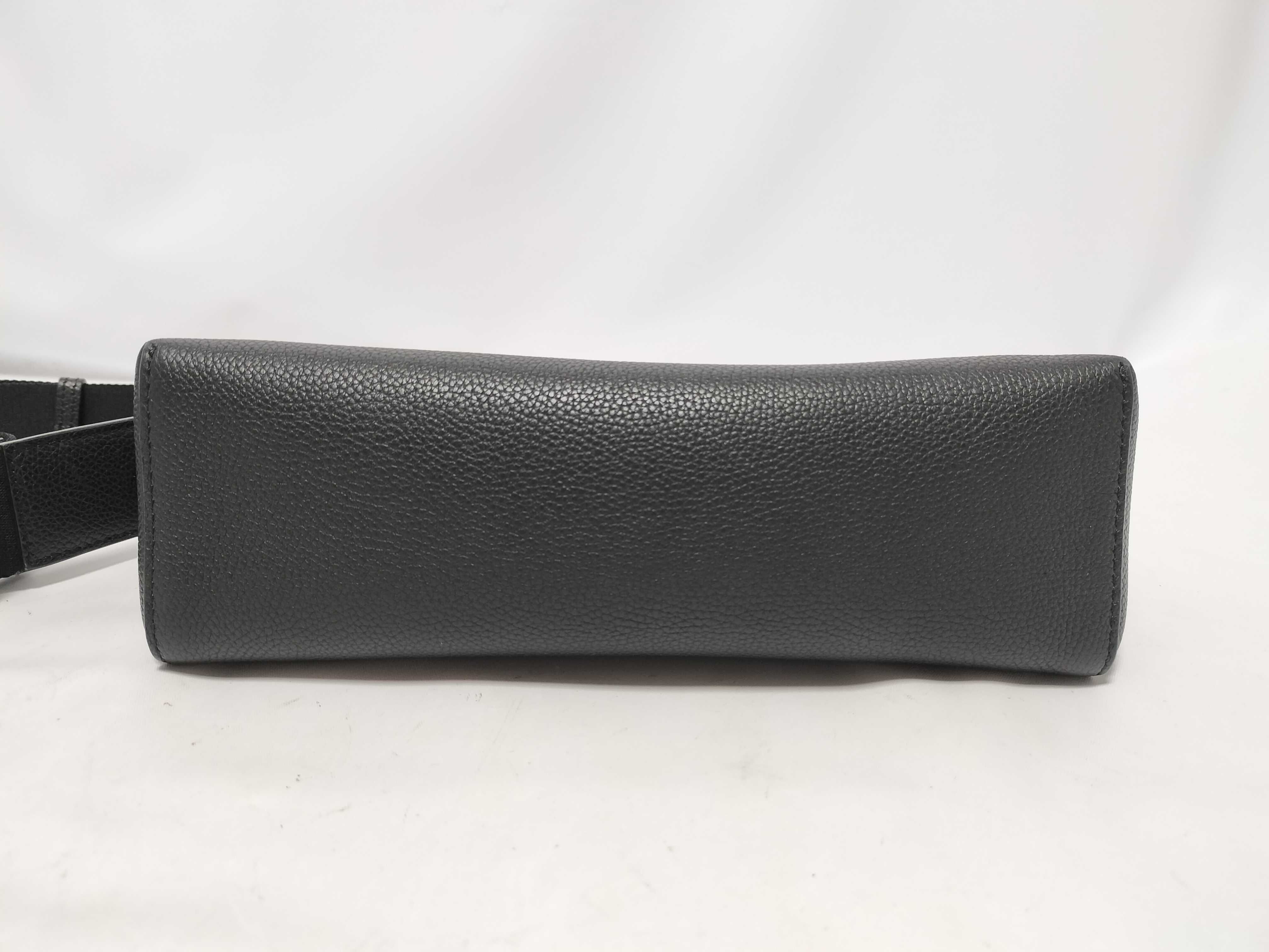 Nova Check Leather Notebook Shoulder Bag, Black — view 6