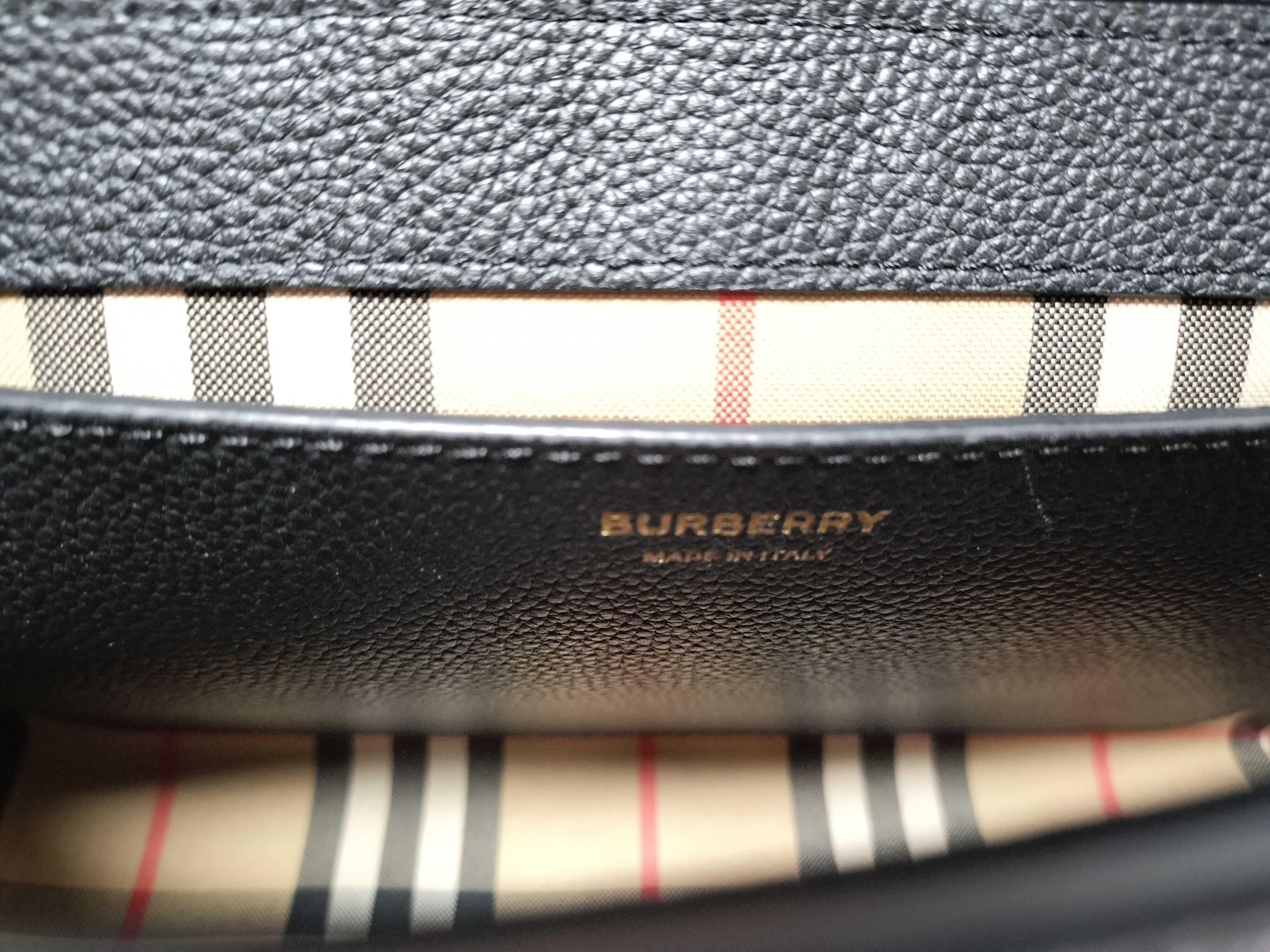 Nova Check Leather Notebook Shoulder Bag, Black — view 10