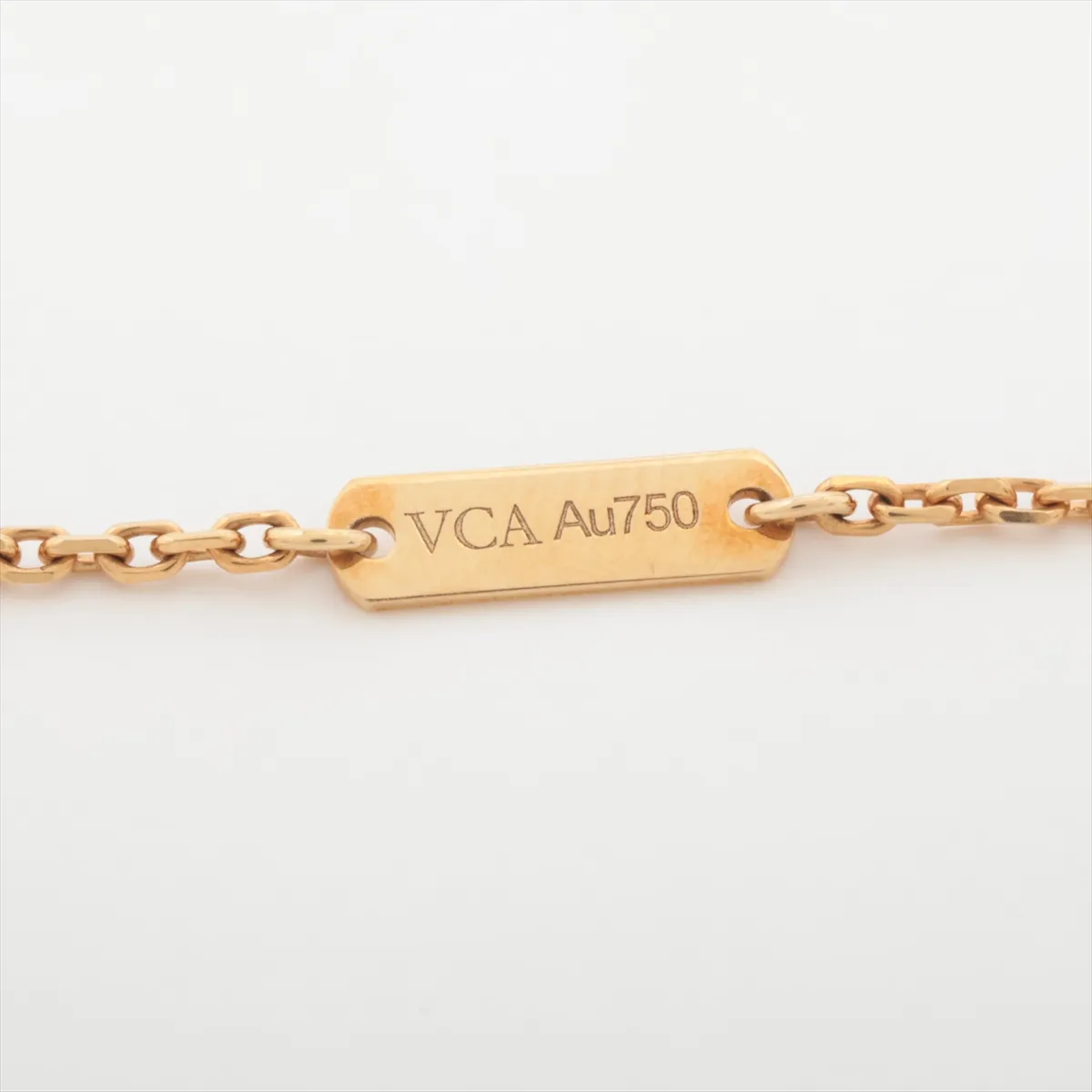 Vintage Alhambra Onyx Necklace 750 (Yellow Gold) 5.3g JB338186 (Metal tarnish) — view 4