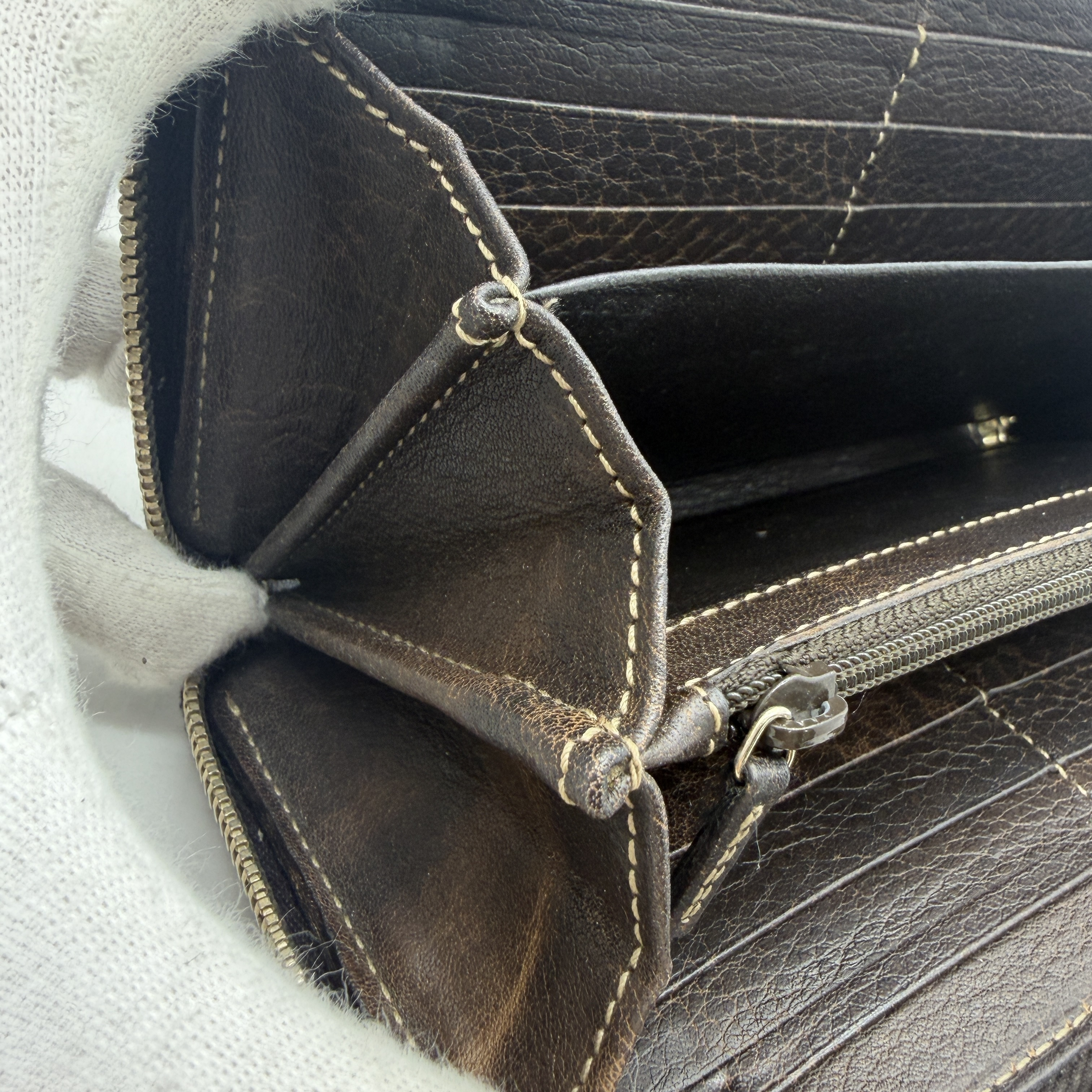 Bamboo Canvas Long Wallet — view 6