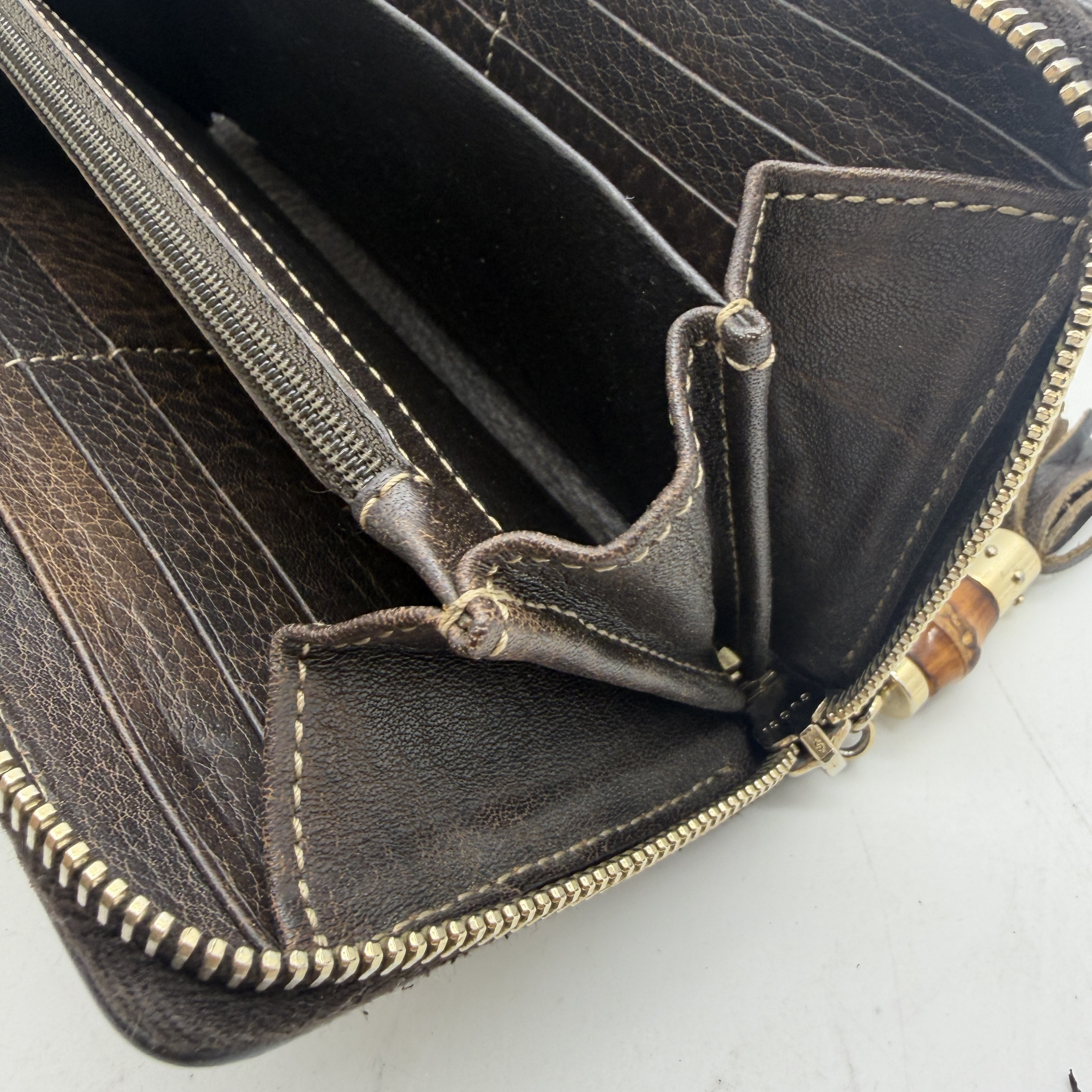 Bamboo Canvas Long Wallet — view 7
