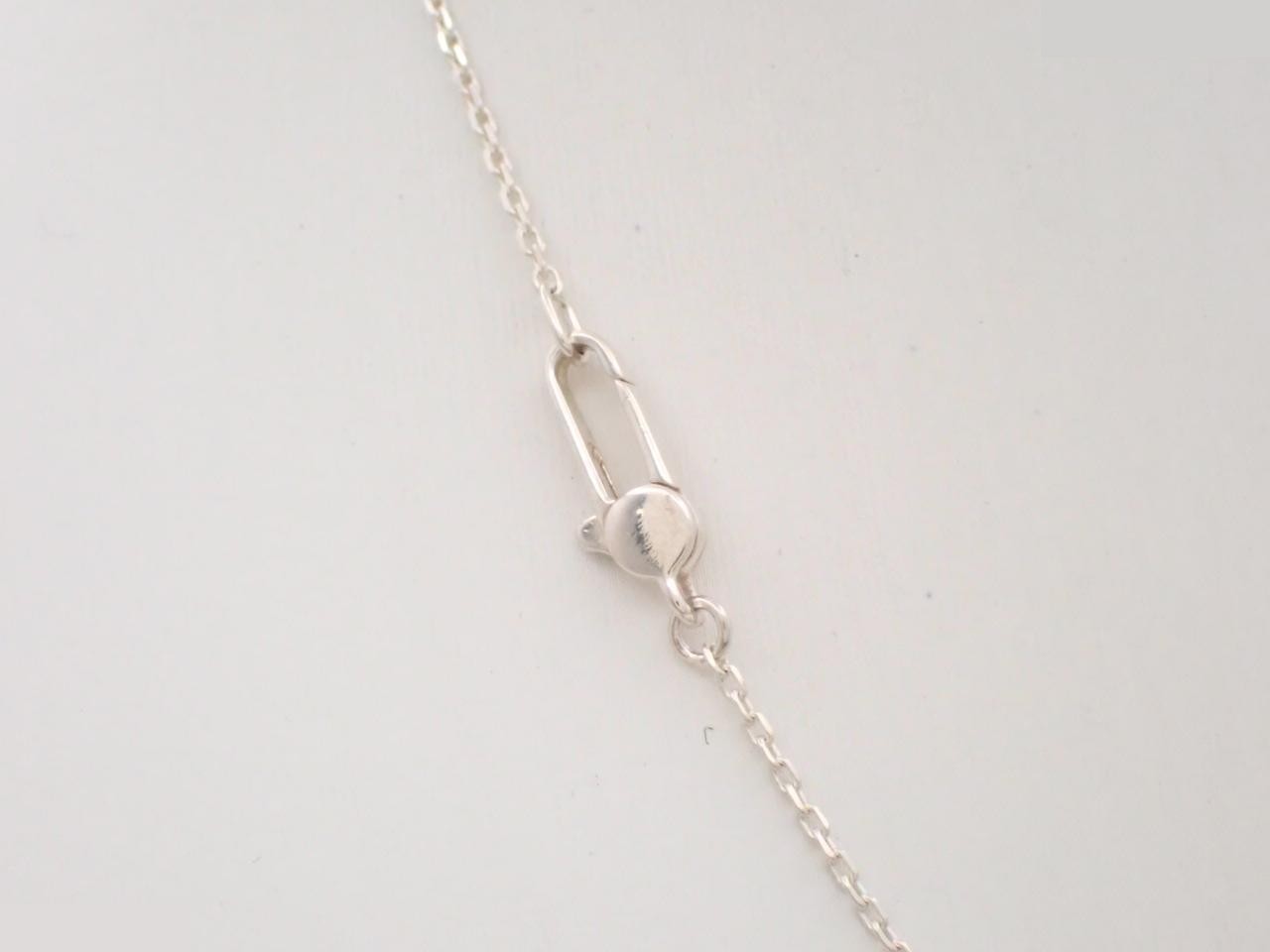 Logo plate necklace, 925 silver, 5.8g, neck circumference approximately 47cm — view 2