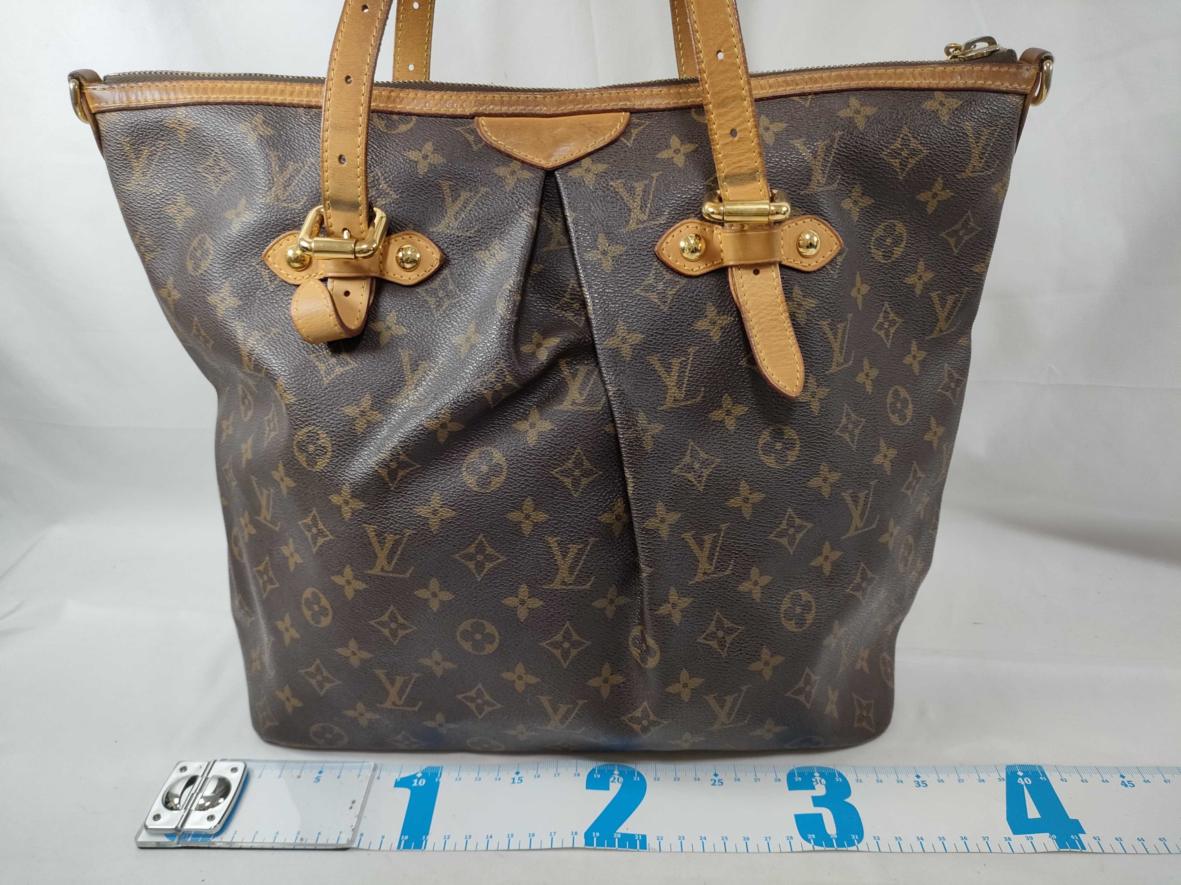 Monogram ID- Canvas Monogram Palermo GM M40146 MI0048 Brown bag only M1419 handbag — view 2