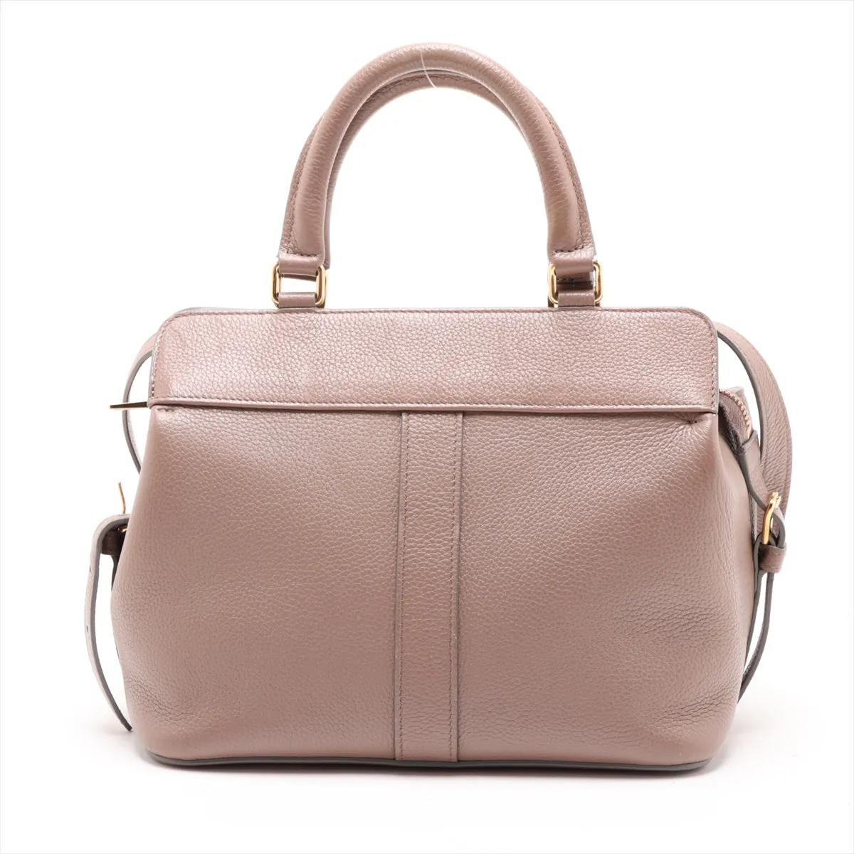 Small Cabas de France Leather 2-Way Handbag, Beige — view 2